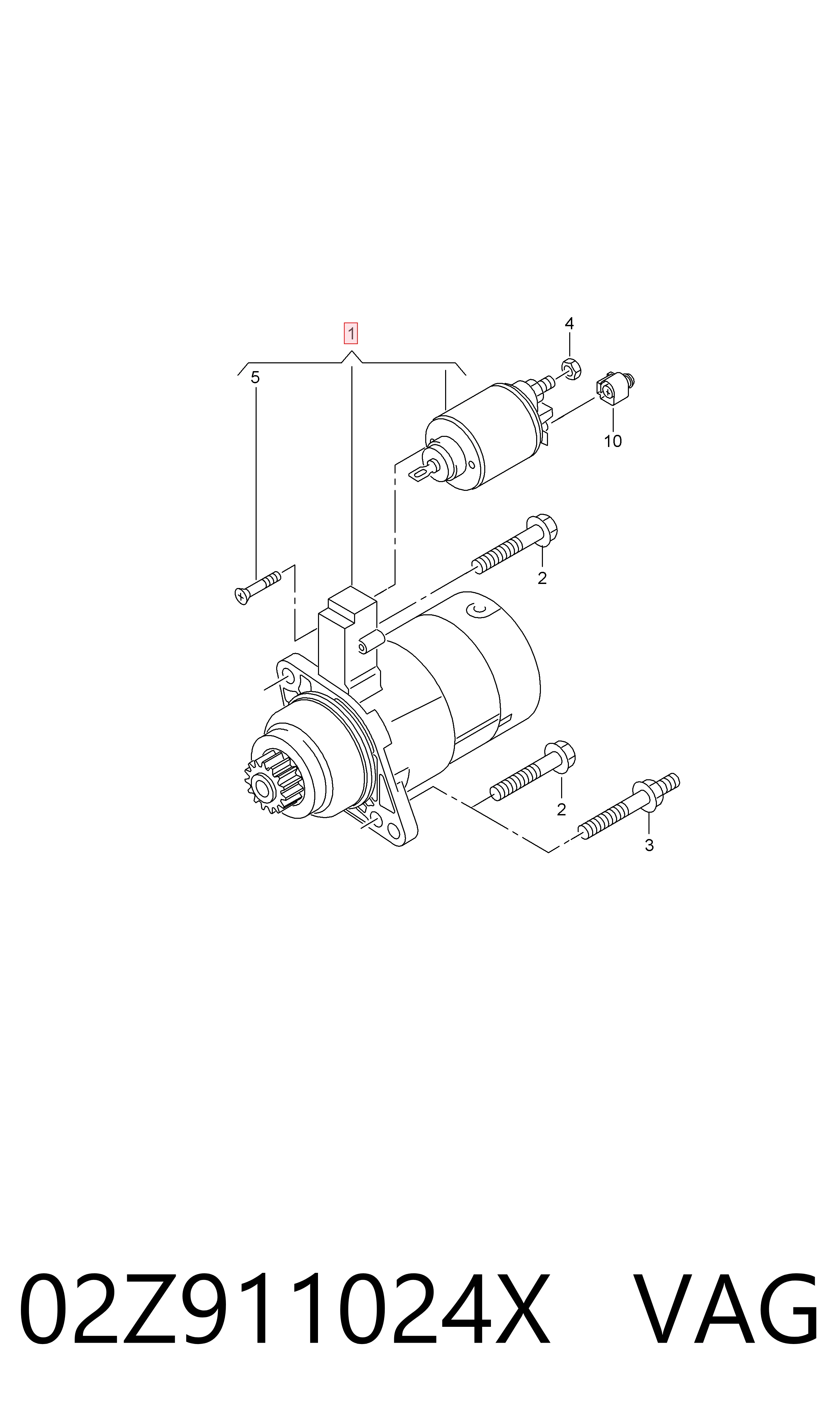Купити Стартер Volkswagen Jetta VI 162, 163, AV3, AV2, AY2, AY3