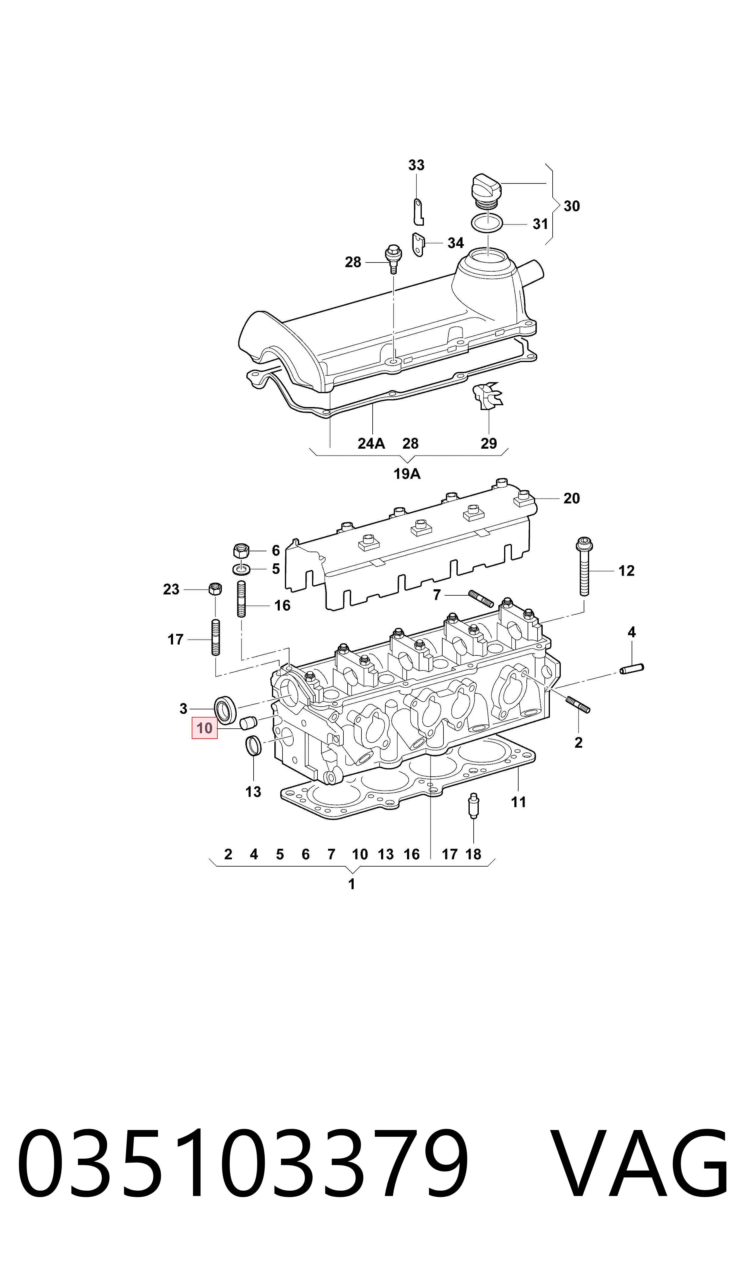  VAG 035103379 ціна, від 9.08 USD