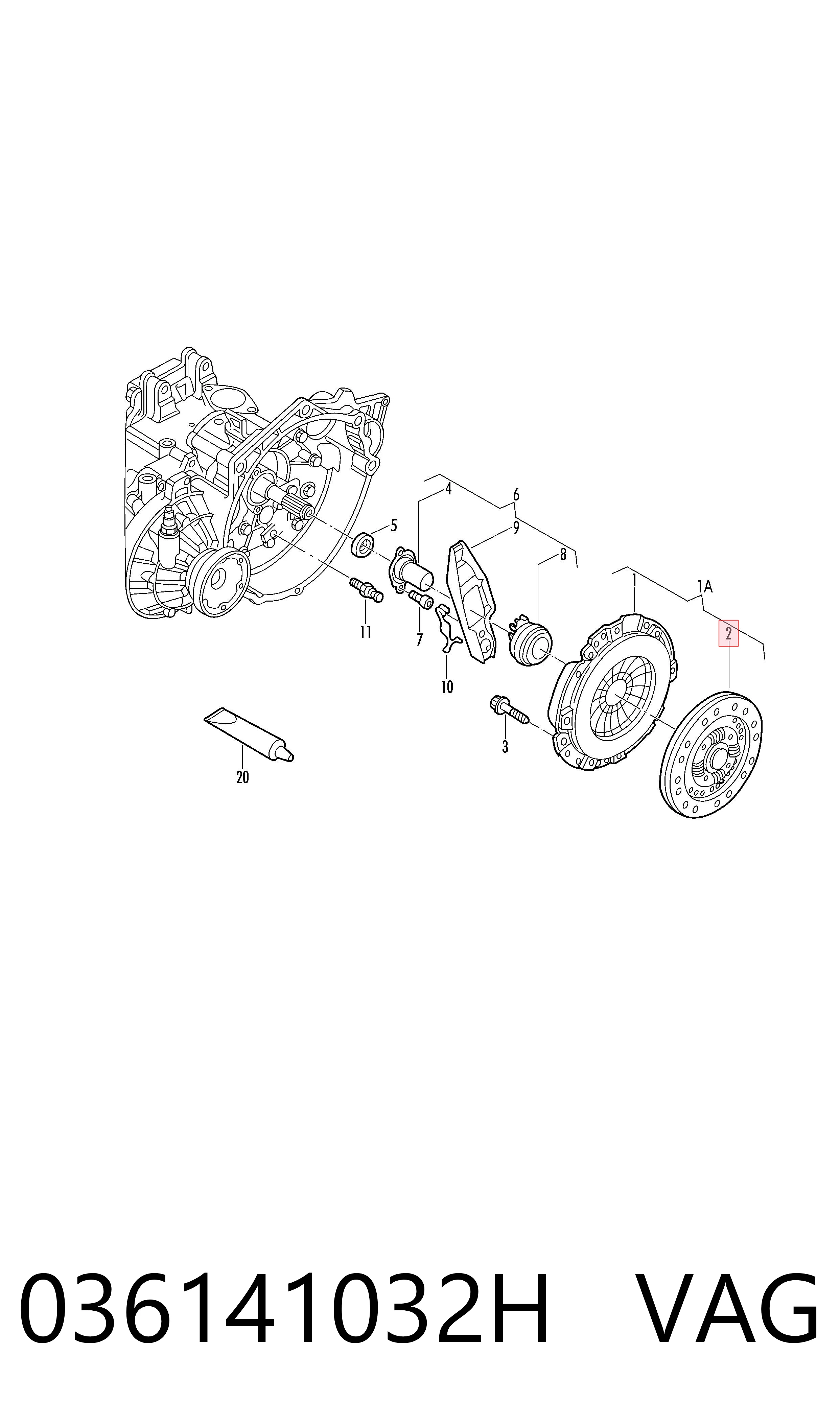 Зчеплення Polcar VA826326 ціна, від 63.34 USD