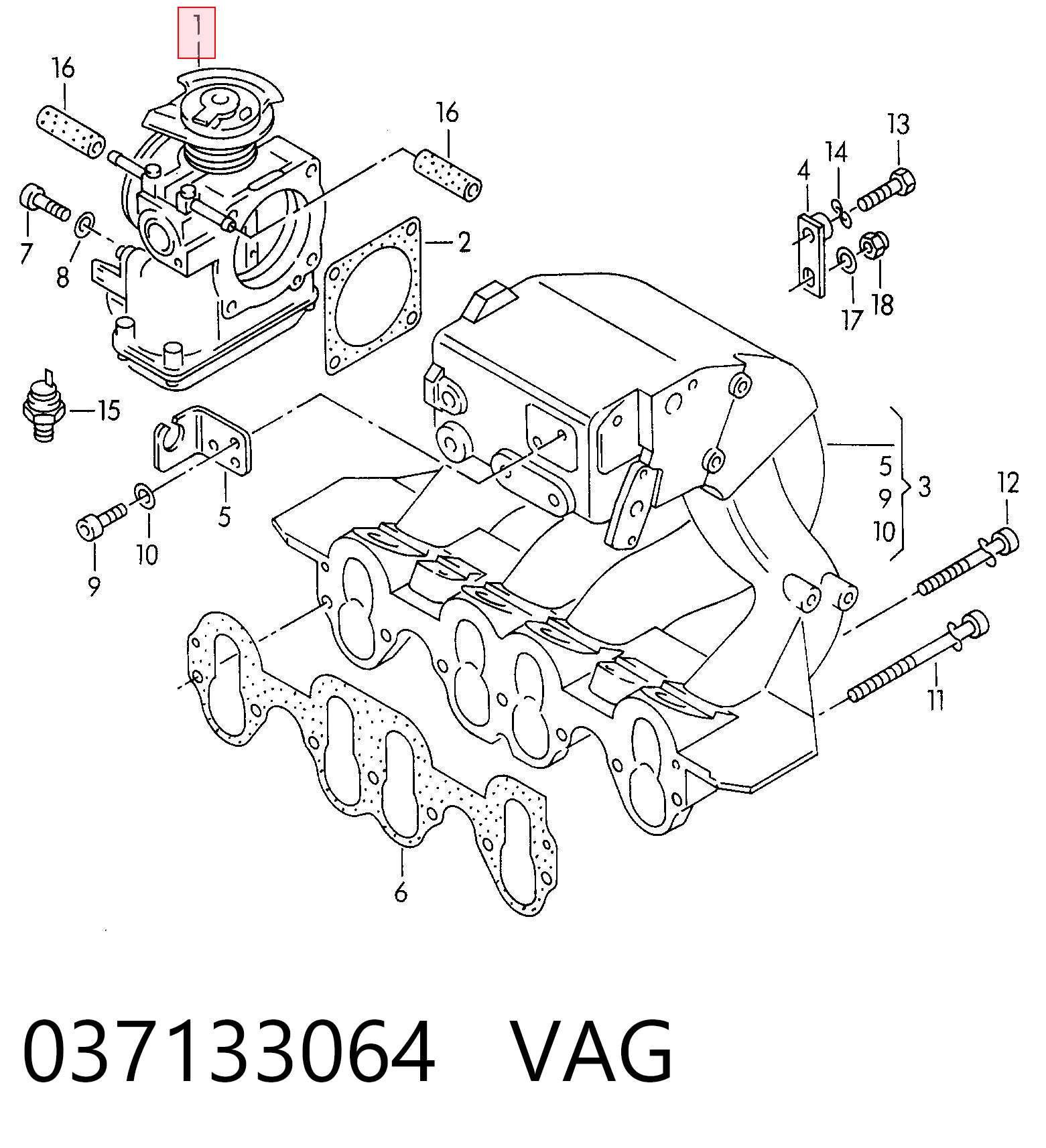 Купити 3T133002 AND Дросільна заслінка