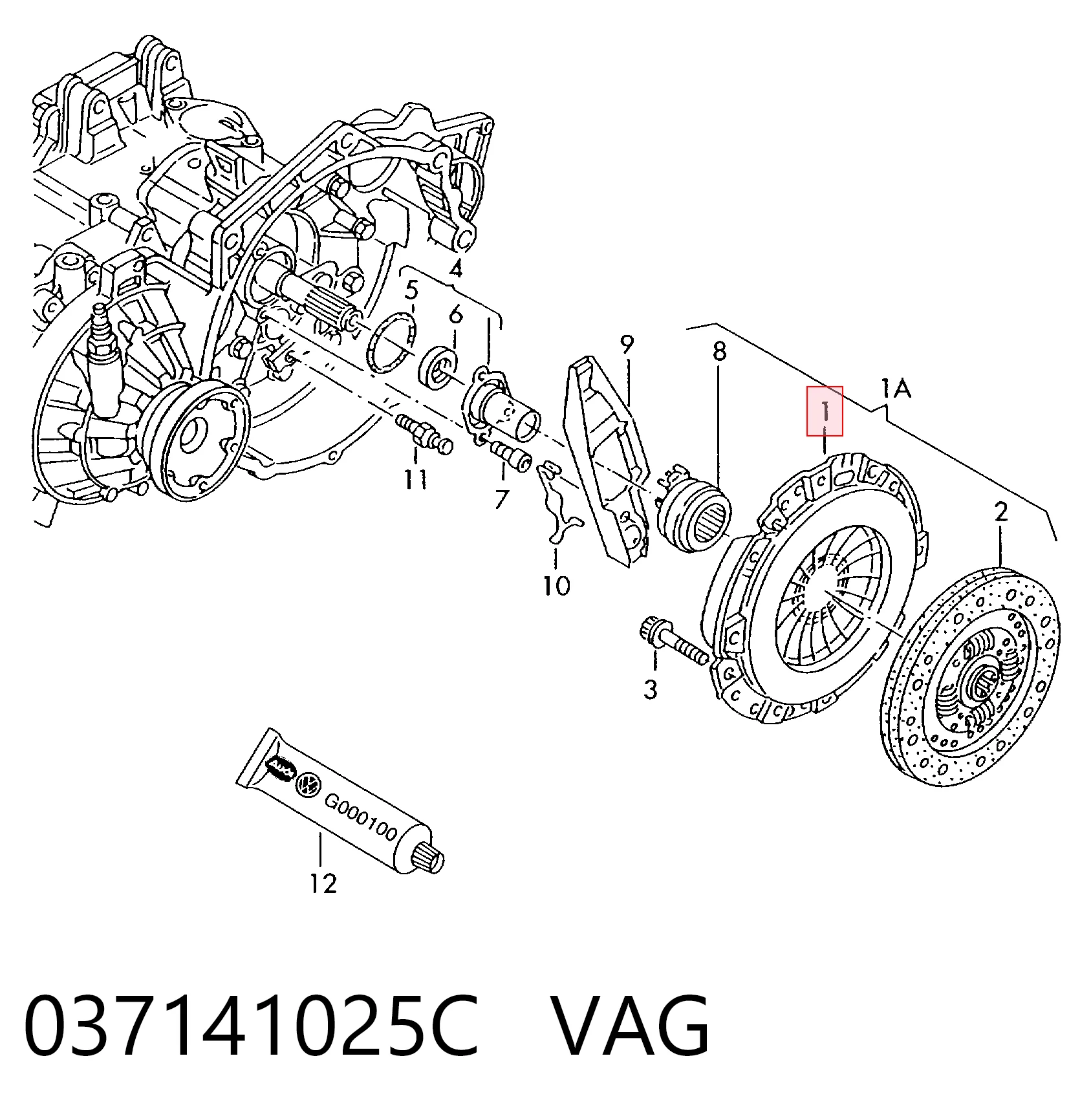 Пелюстковий кошик зчеплення Seat Toledo I седан (1L) (1991 - 1999) ціна, від 22.68 USD