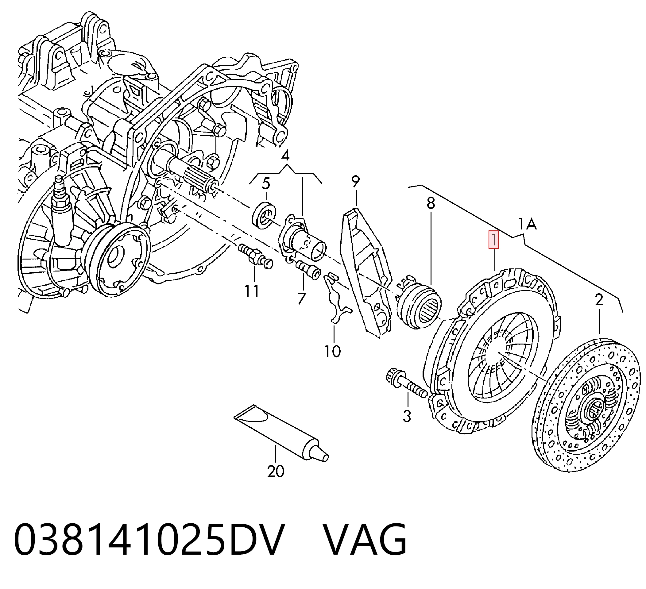 Пелюстковий кошик зчеплення Volkswagen Polo V хетчбек (6R1, 6C1) (2009 - 2022) ціна, від 76.08 USD