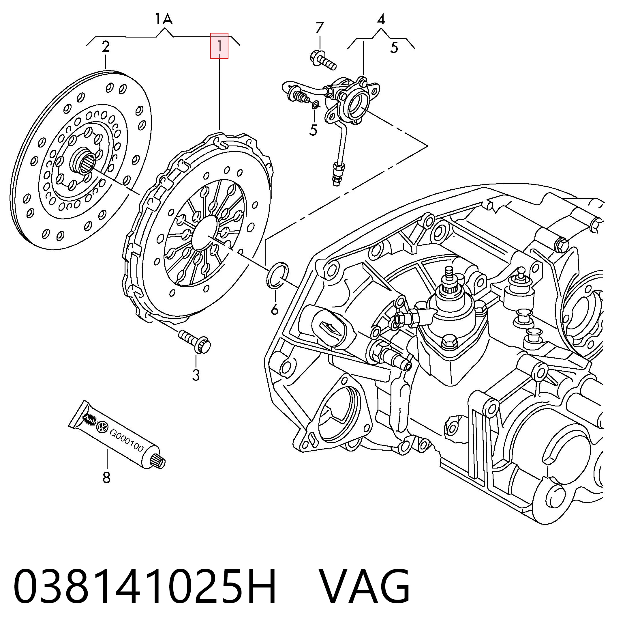  Корзина зчеплення Volkswagen Sharan 1