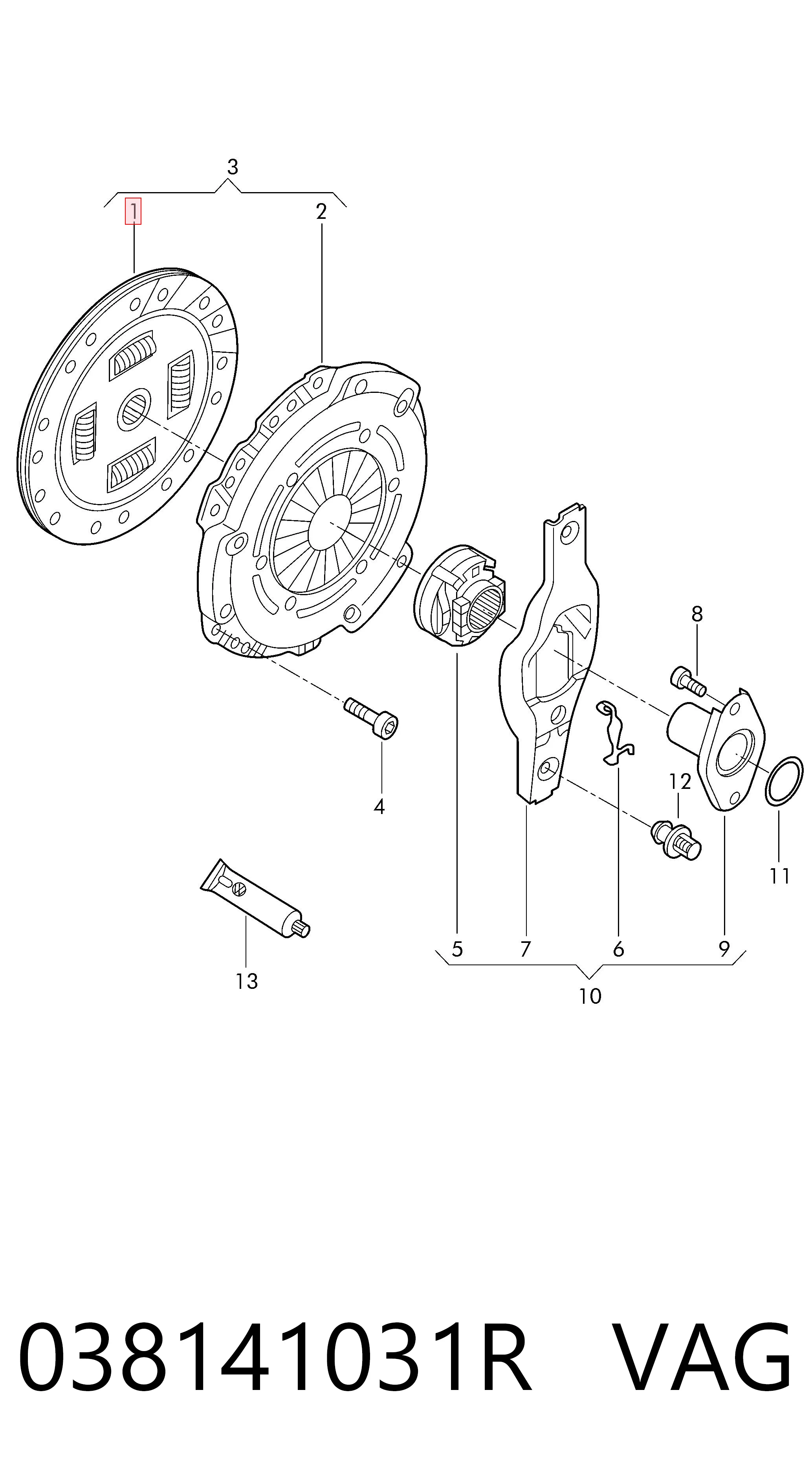 Диск зчеплення на Volkswagen Polo IV 9N, 9A