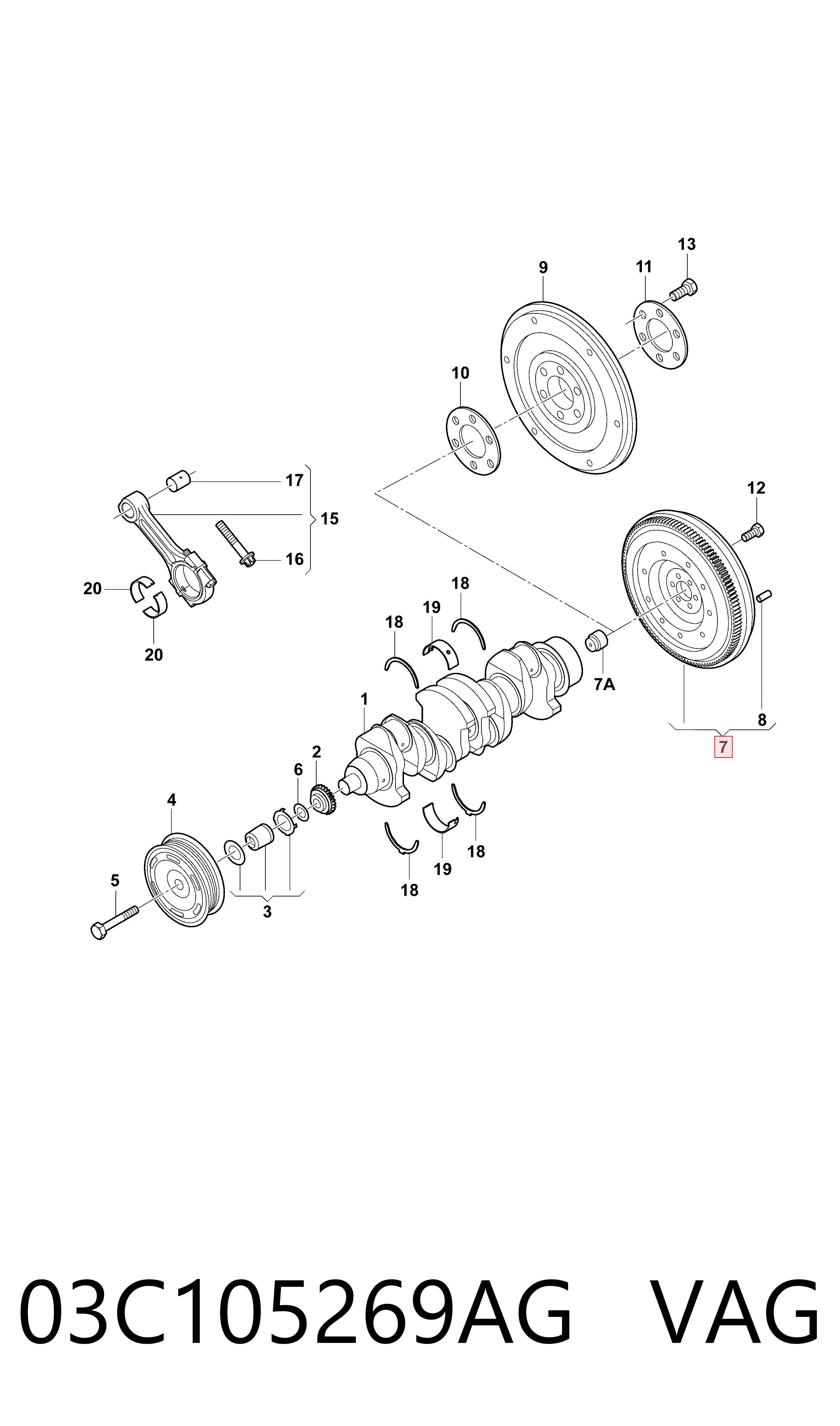Маховик двигуна Audi A2 хетчбек (8Z0) (2000 - 2005) ціна, від 26.08 USD