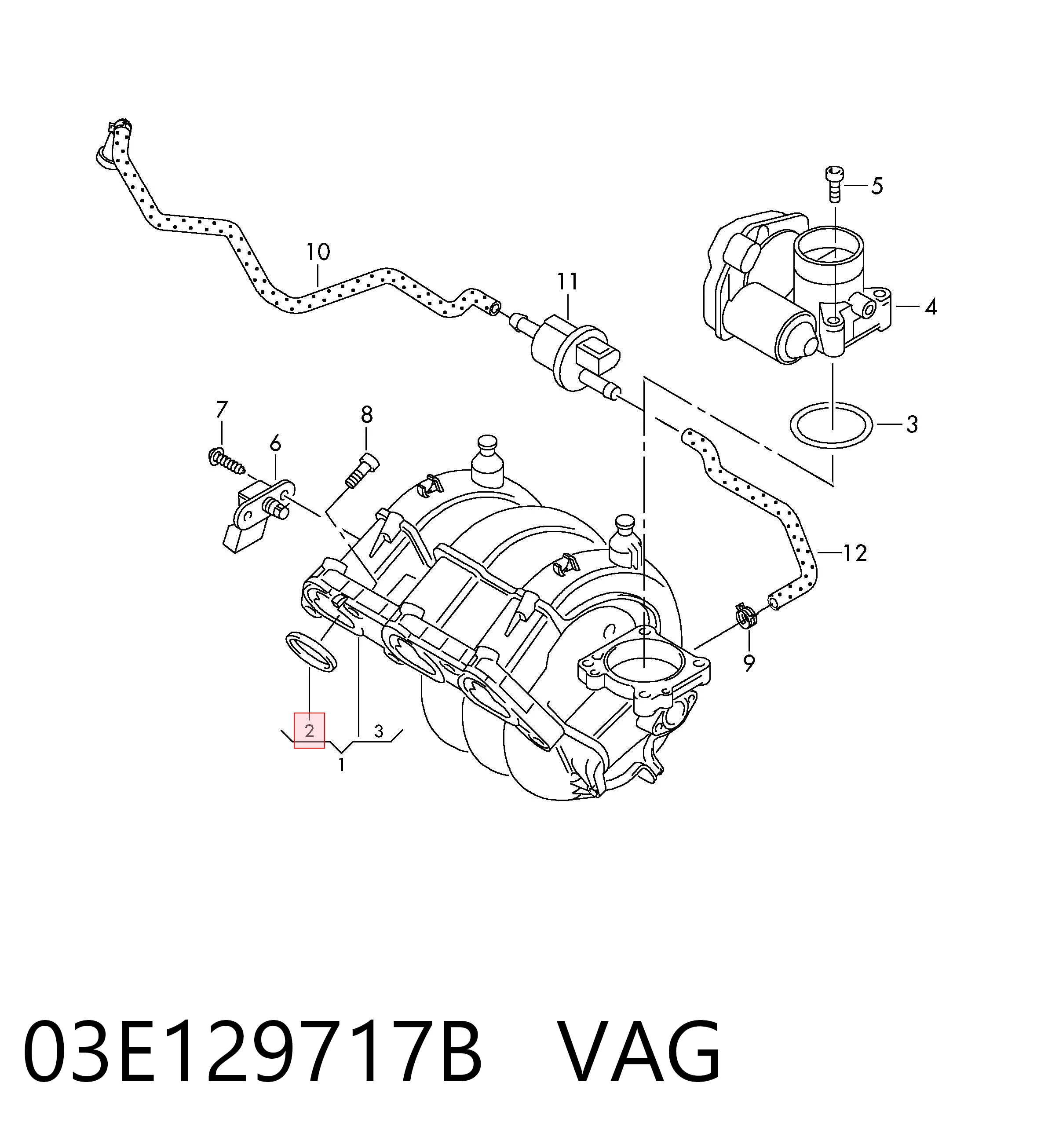 Прокладка впускного колектора Volvo 9194750 ціна, від 2.92 USD