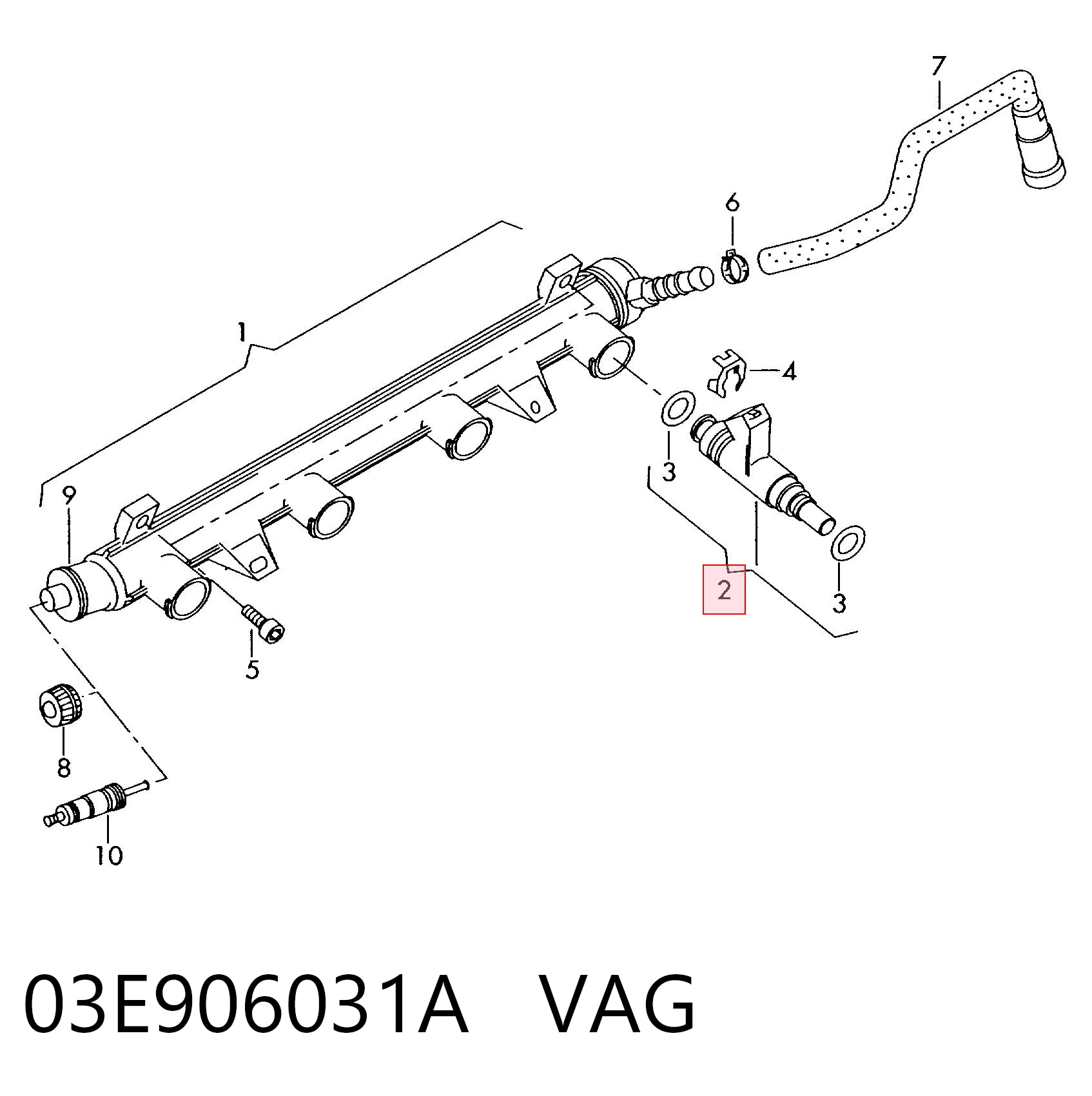 FEI0057 Magneti Marelli Форсунка вприску палива