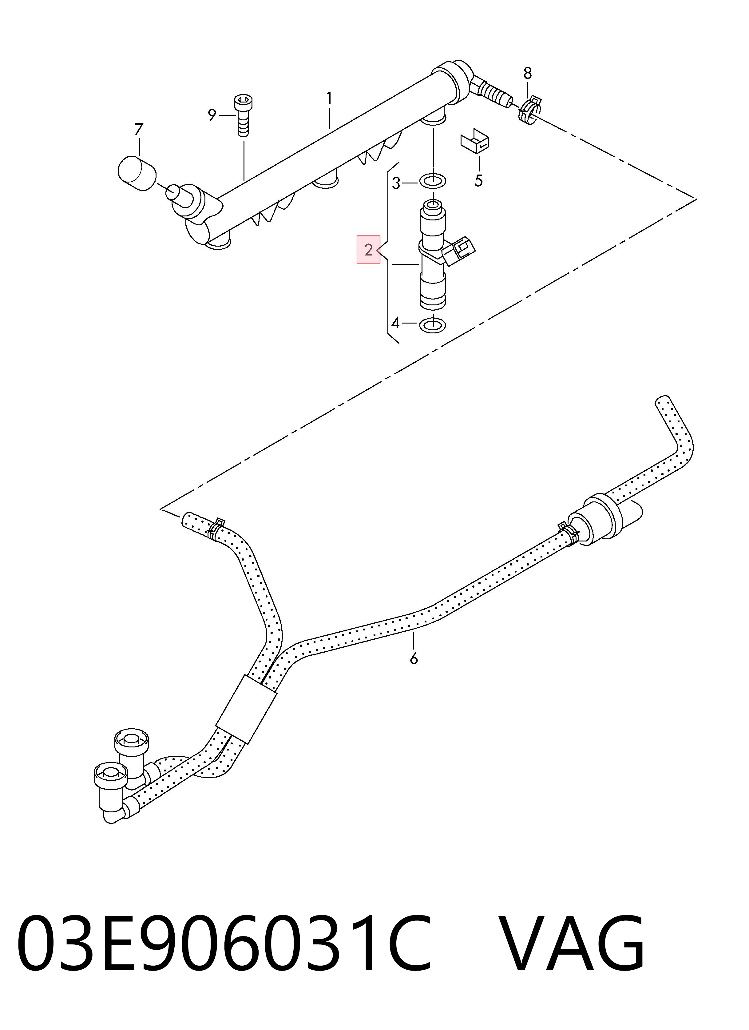 Купити FEI0057 Magneti Marelli Форсунка дизельна в зборі, розпилювач + тримач