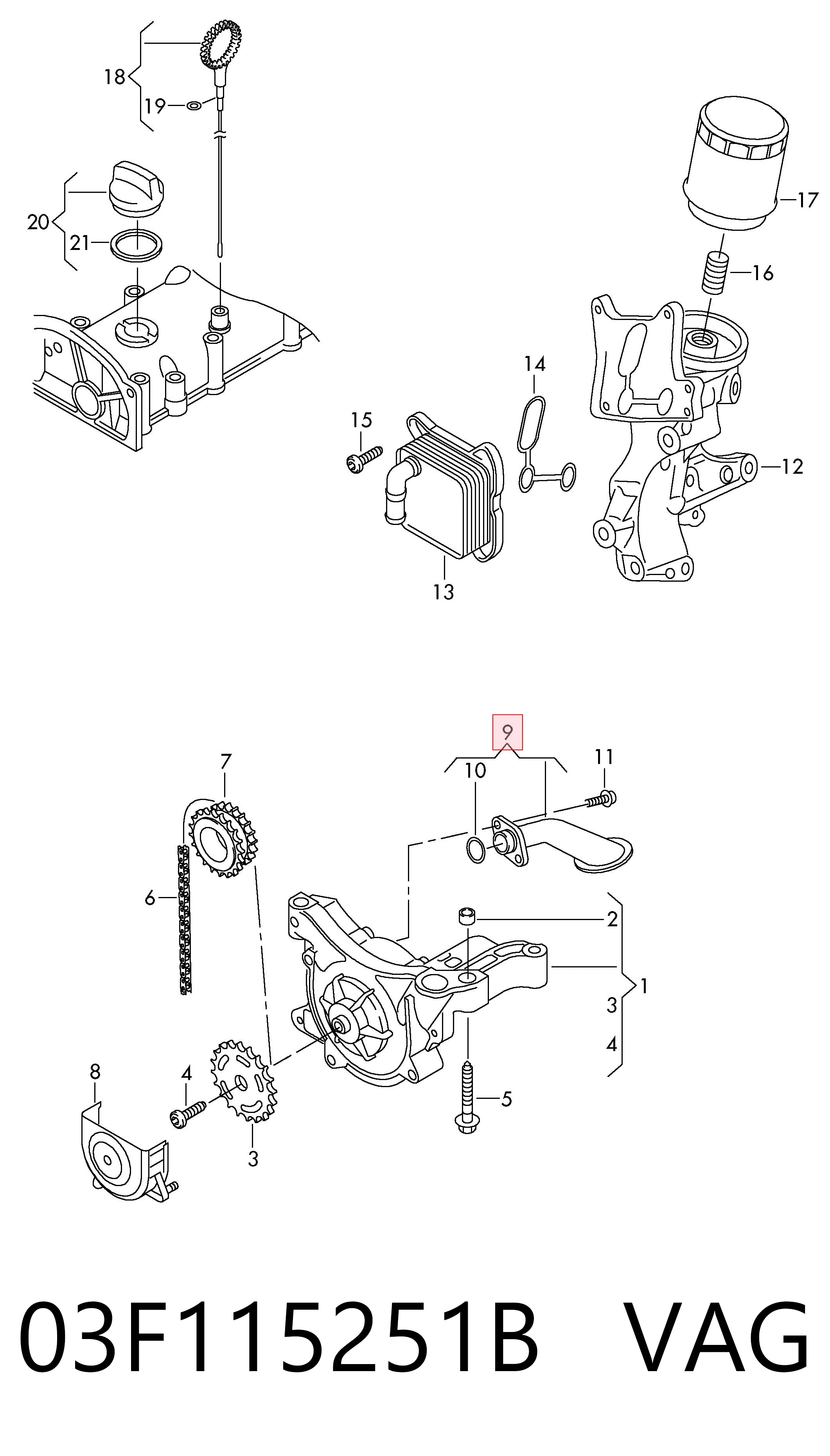 03F115251B VAG Маслоуловлювач