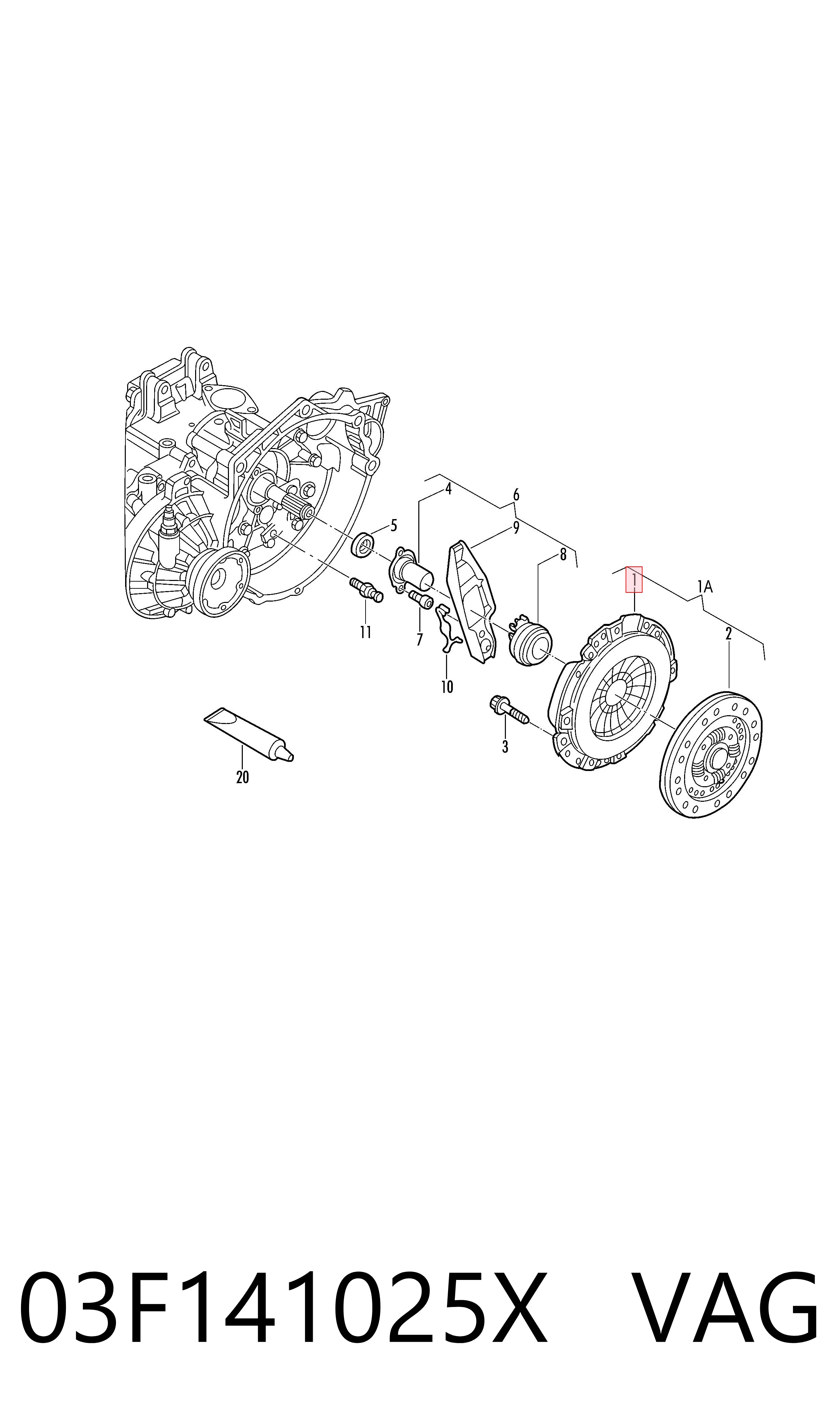 Натискний диск зчеплення на Skoda Rapid  NH3, NK3, NK6