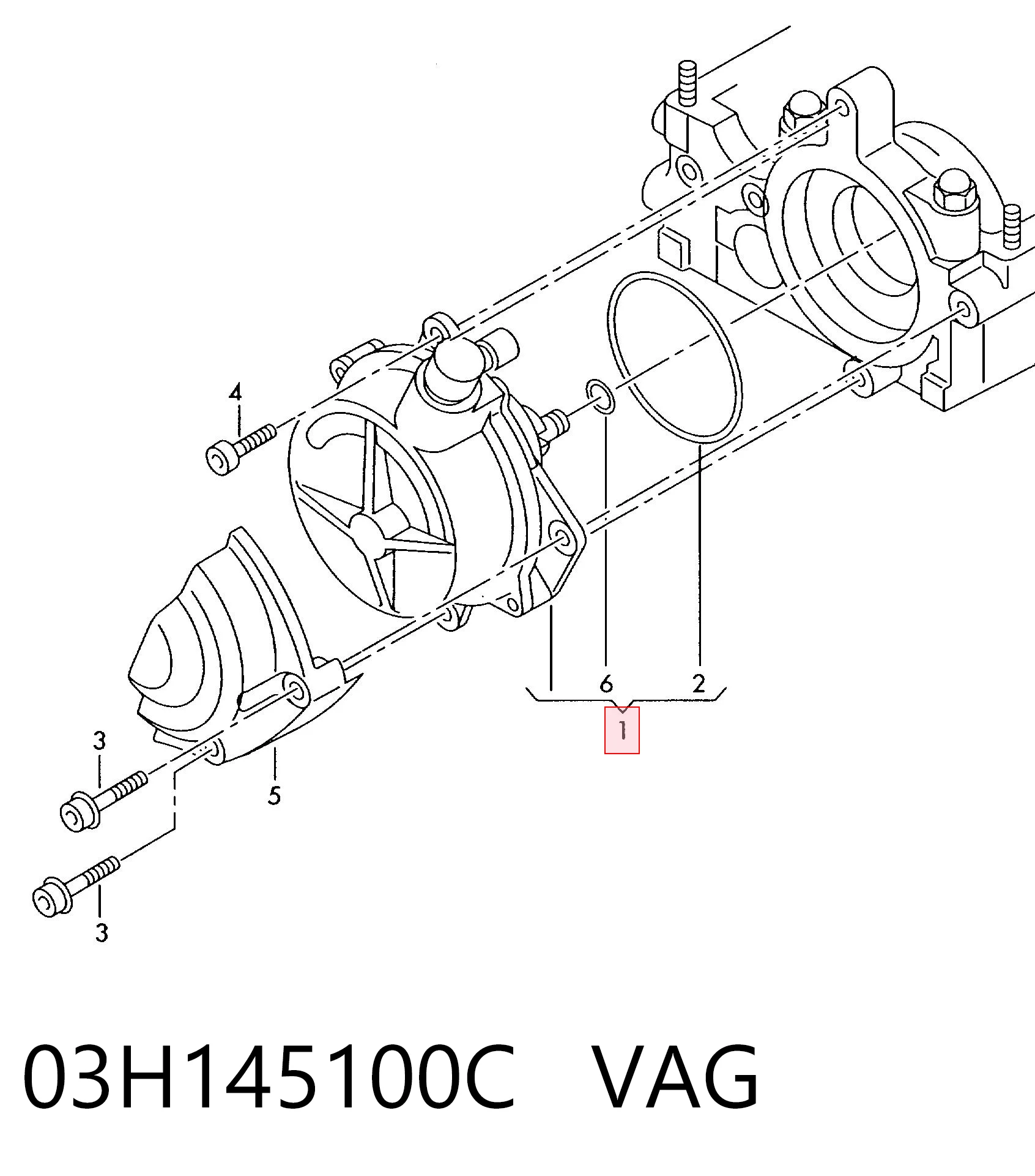 03H145100C VAG Насос вакуумний