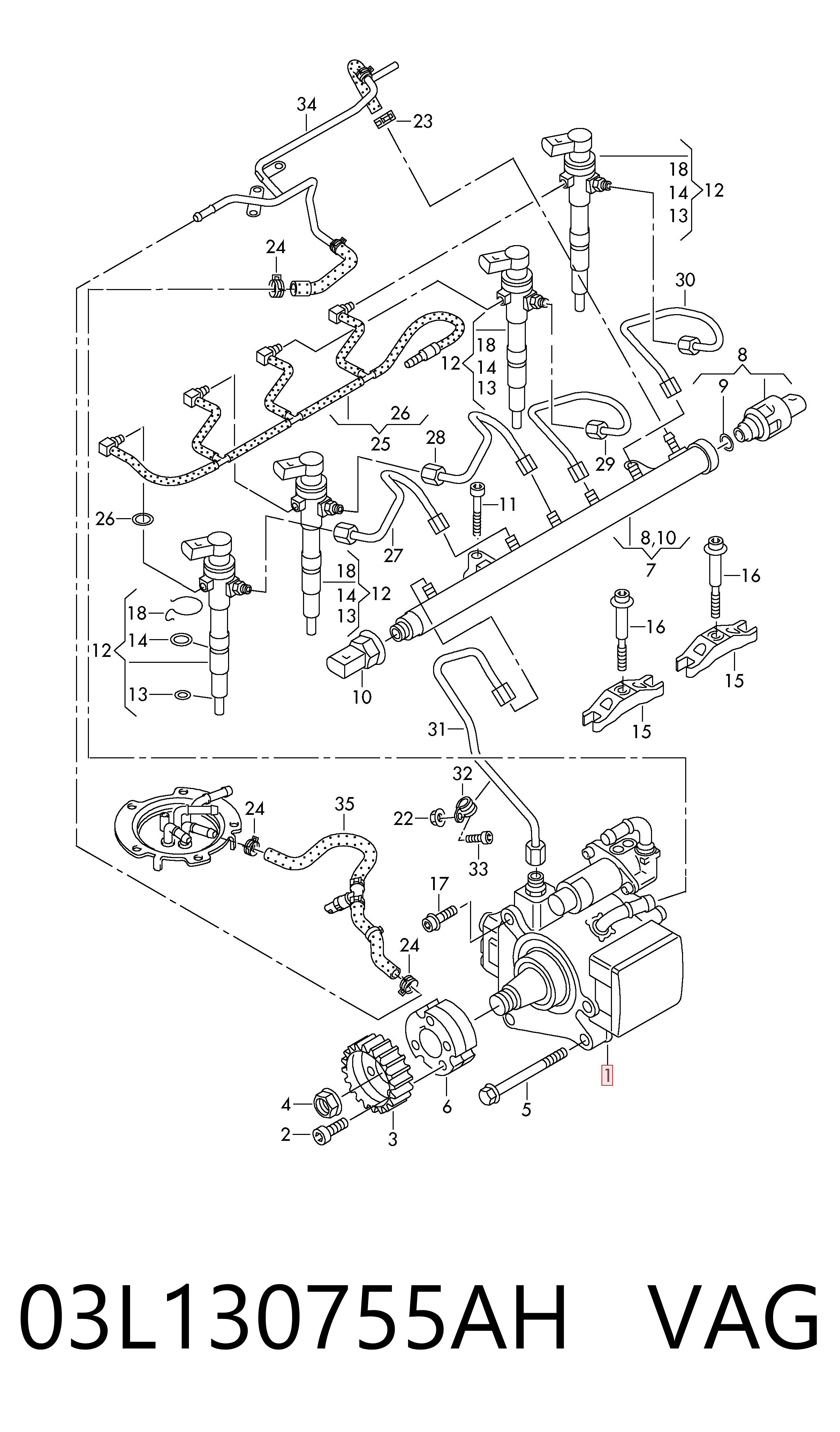 Паливний насос високого тиску 5WS40836 Continental/Siemens