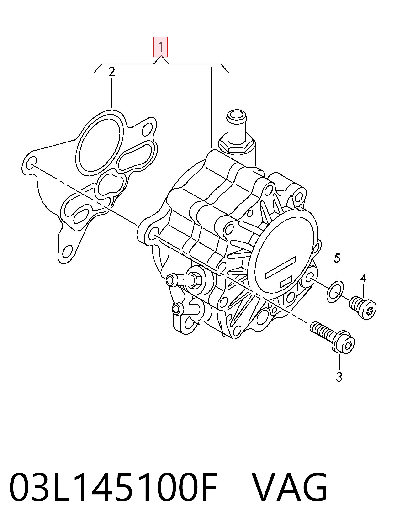 03L145100F VAG Насос вакуумний