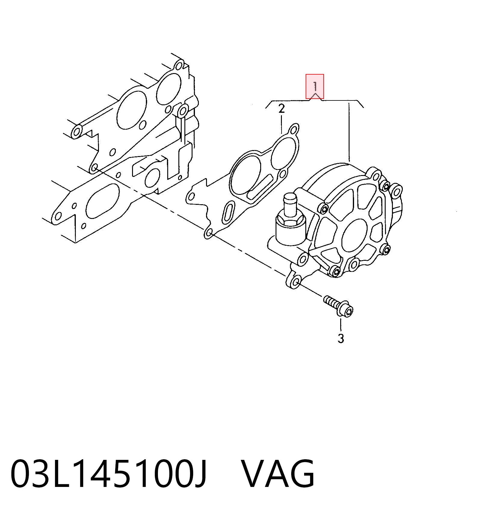03L145100J VAG Насос вакуумний