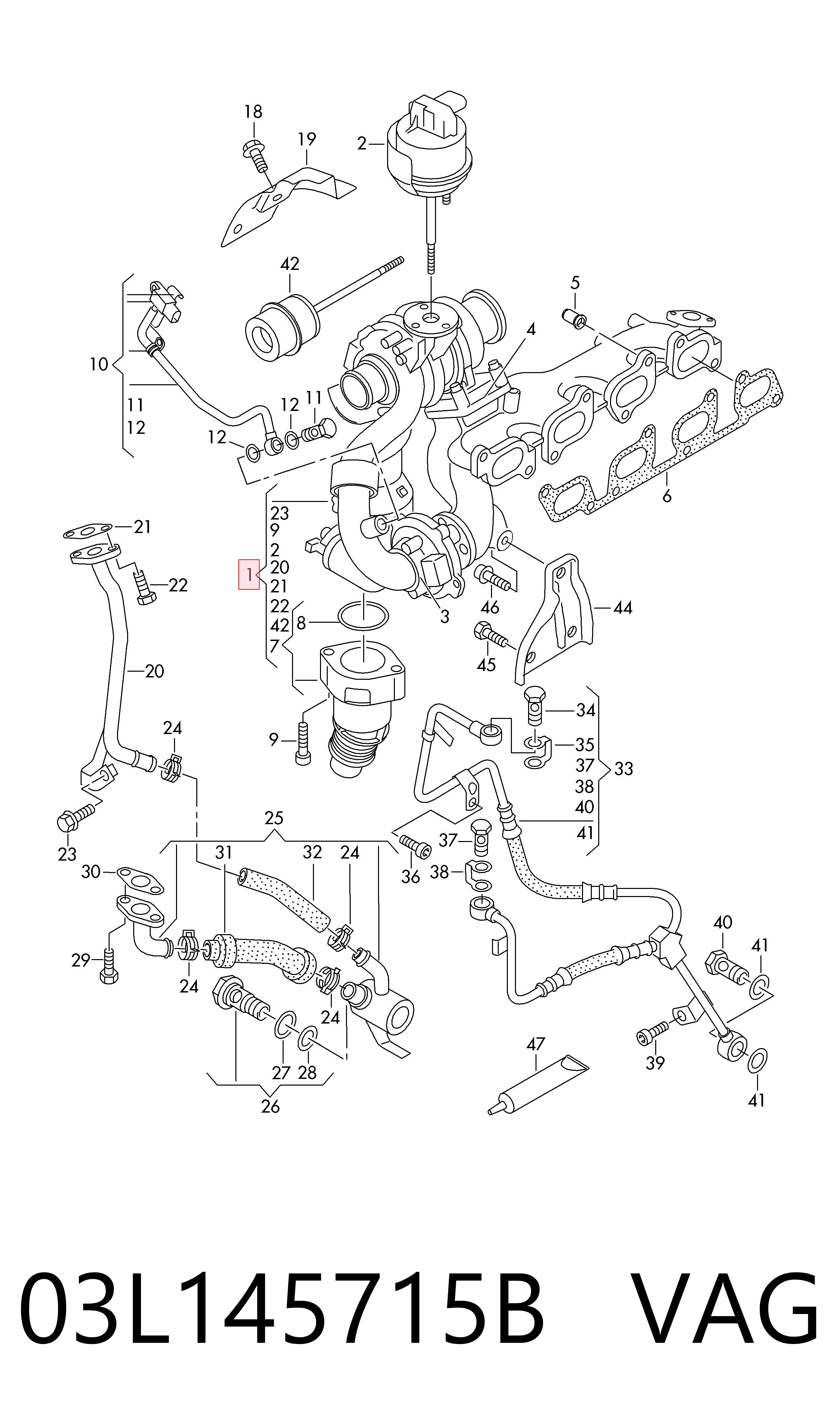 Турбіна 10009900113 Borg-Warner