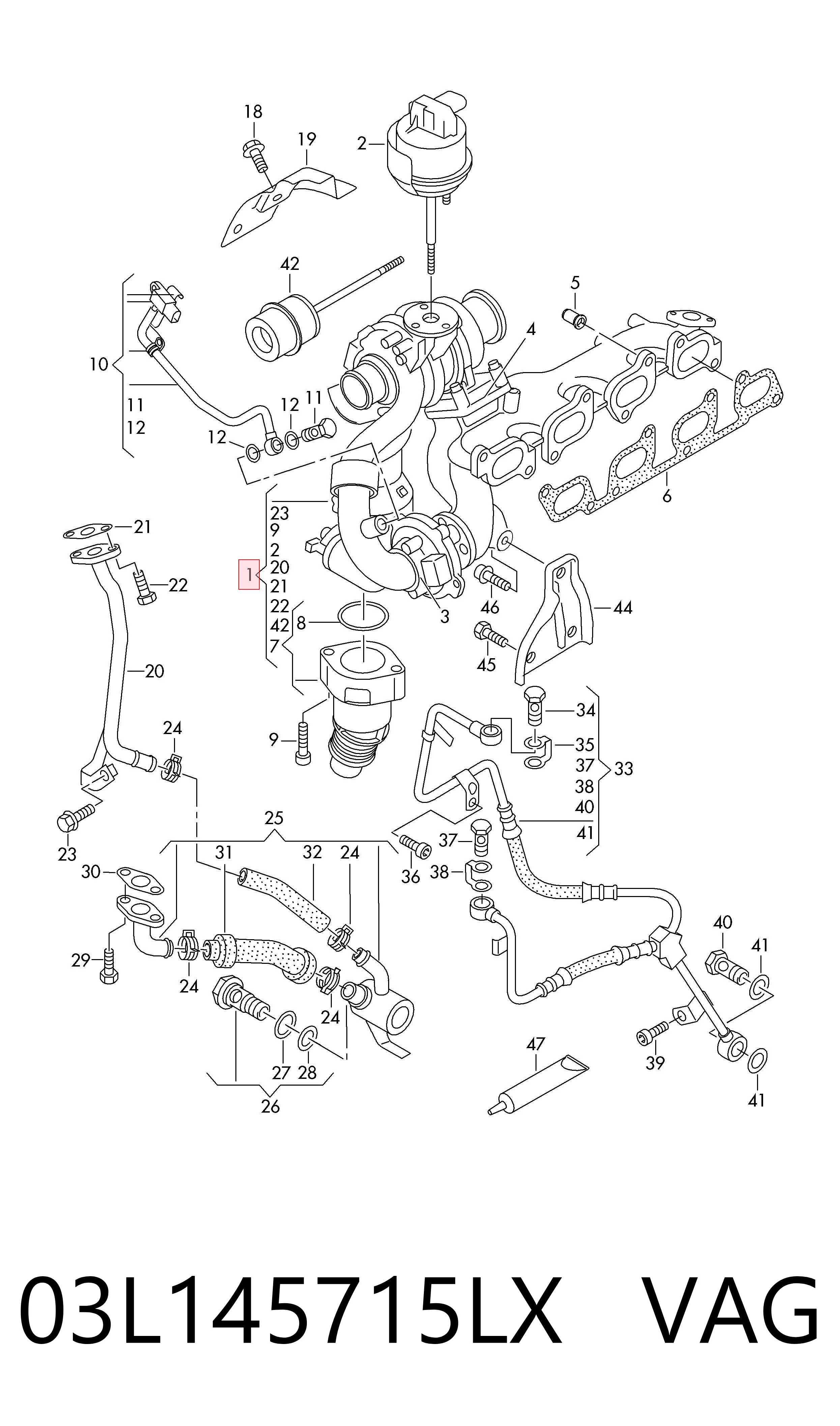 Турбіна 10009900113 Borg-Warner