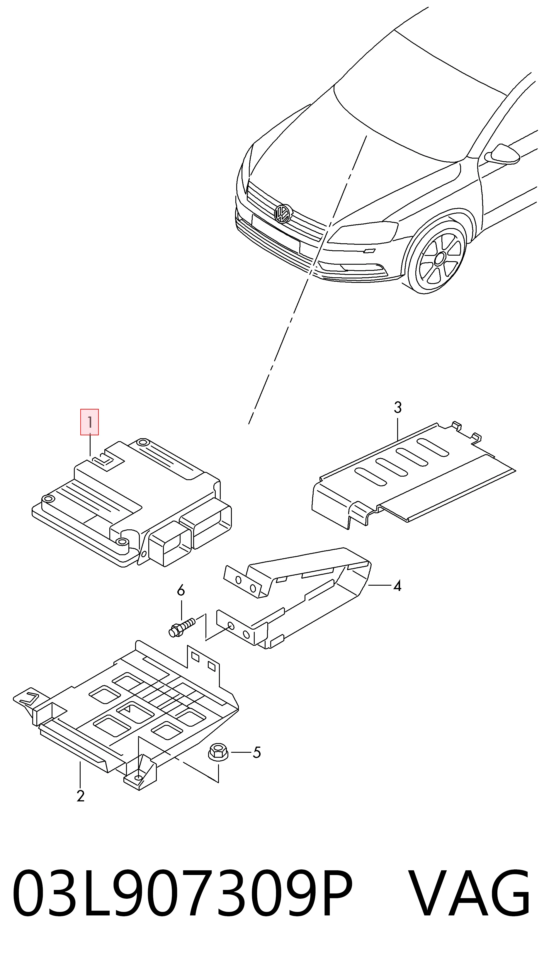 Купити Електронний блок керування двигуном Volkswagen Passat CC B6 357