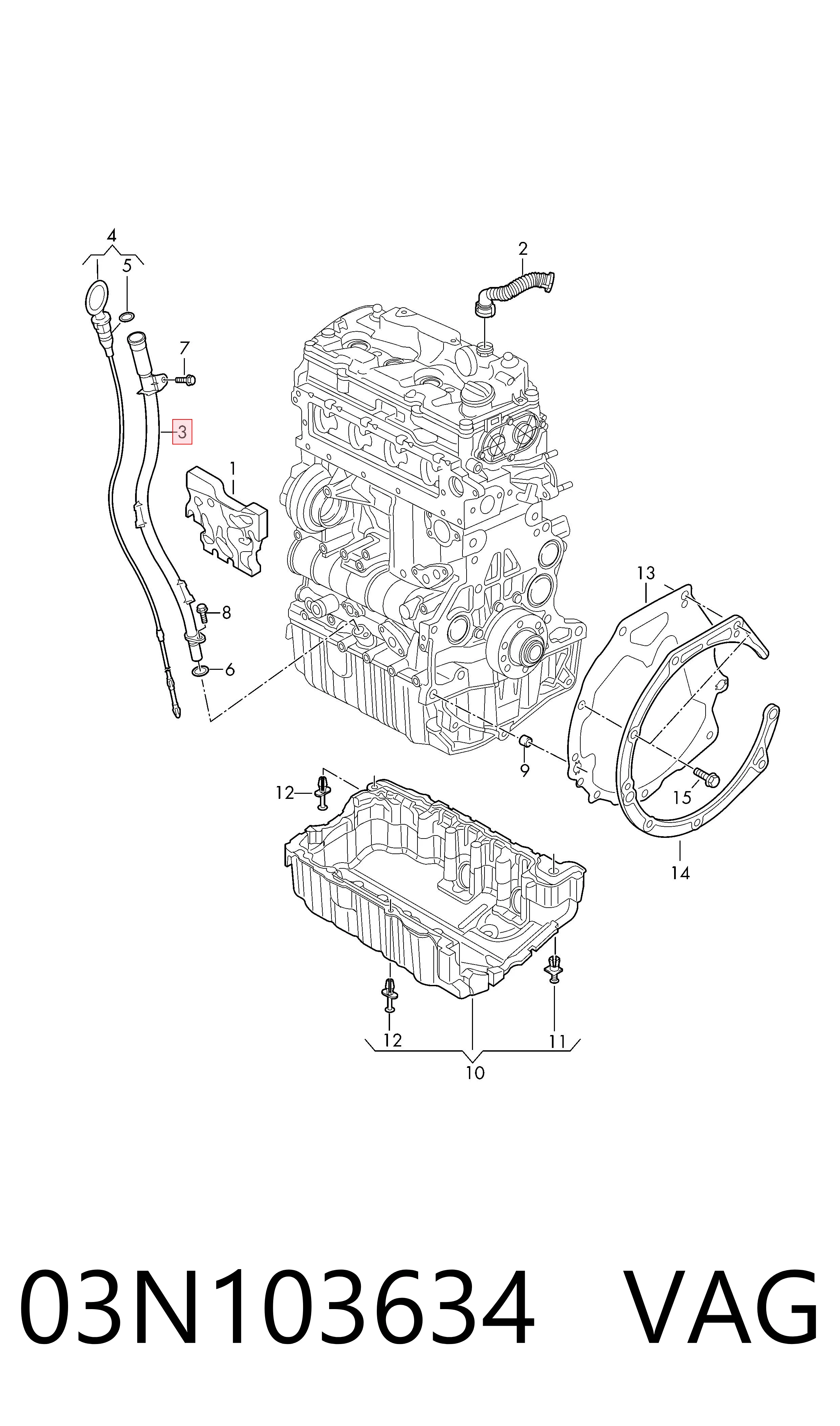  VAG 03N103634 ціна, від 89.93 USD