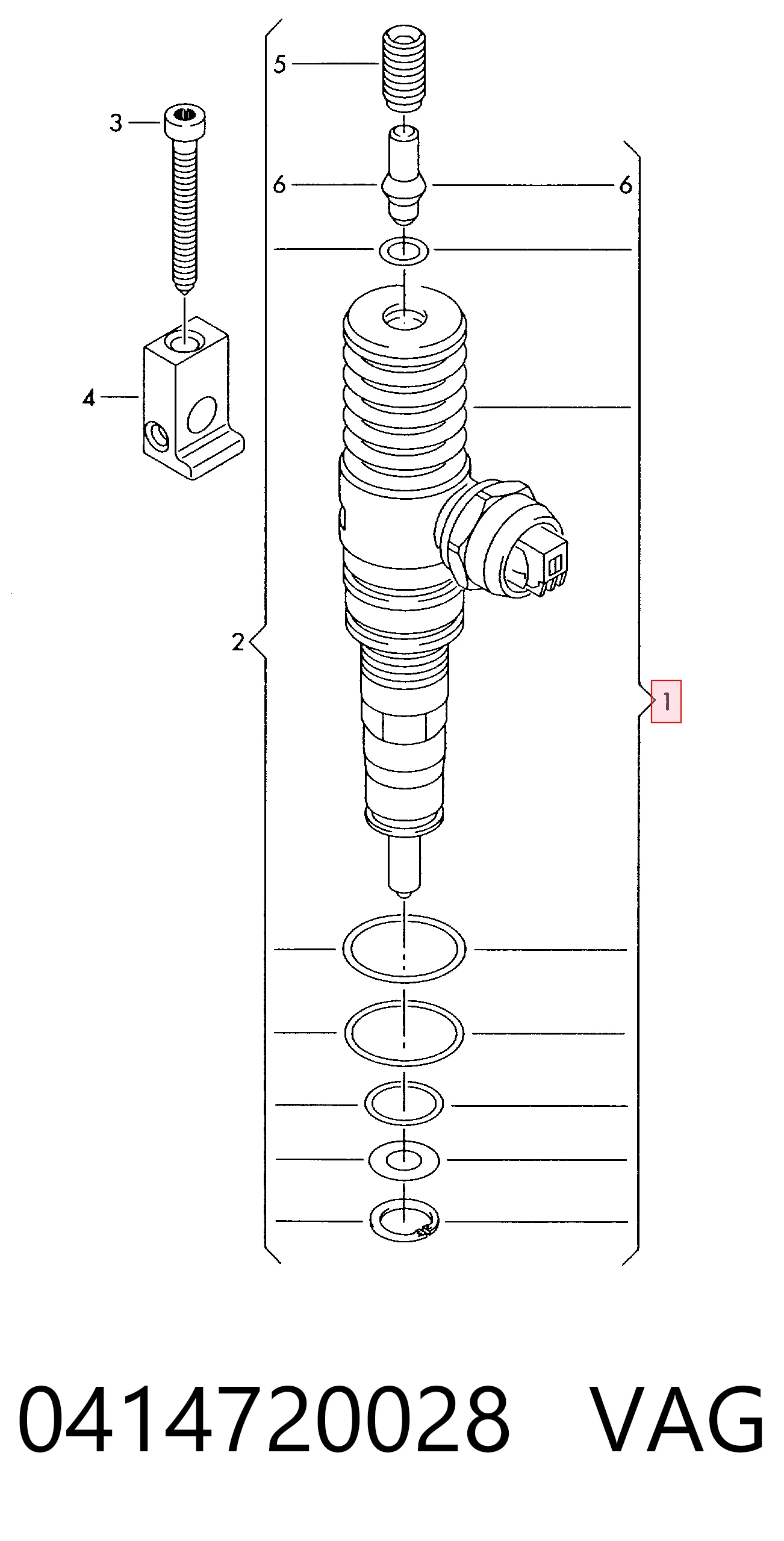 Паливні форсунки 414720028 Bosch