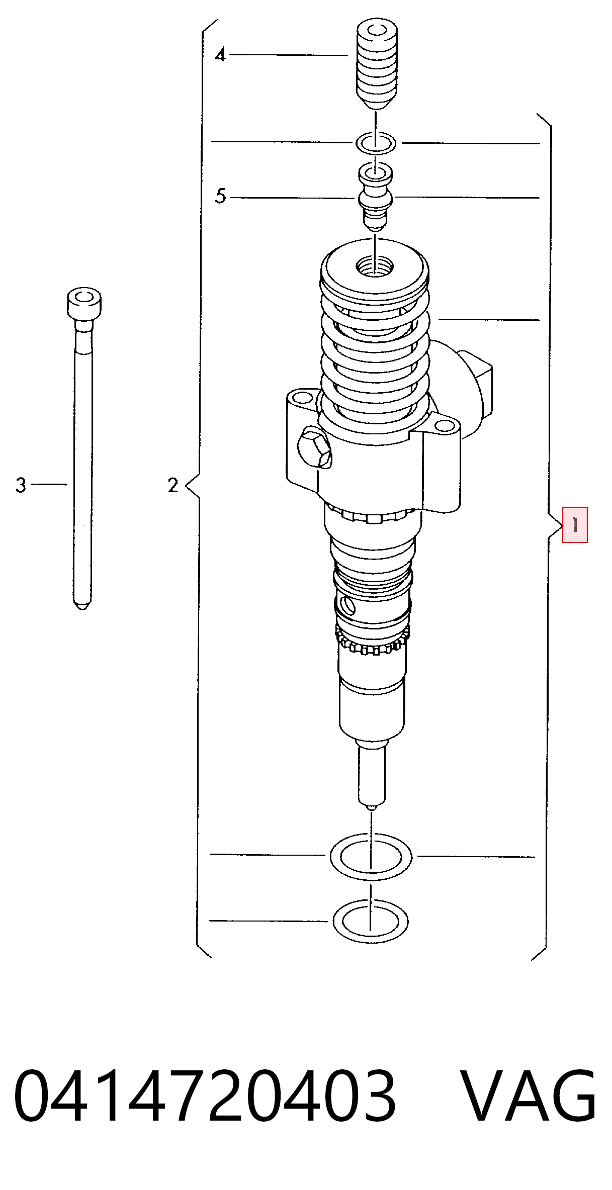 Форсунка інжектора Bosch 986441580