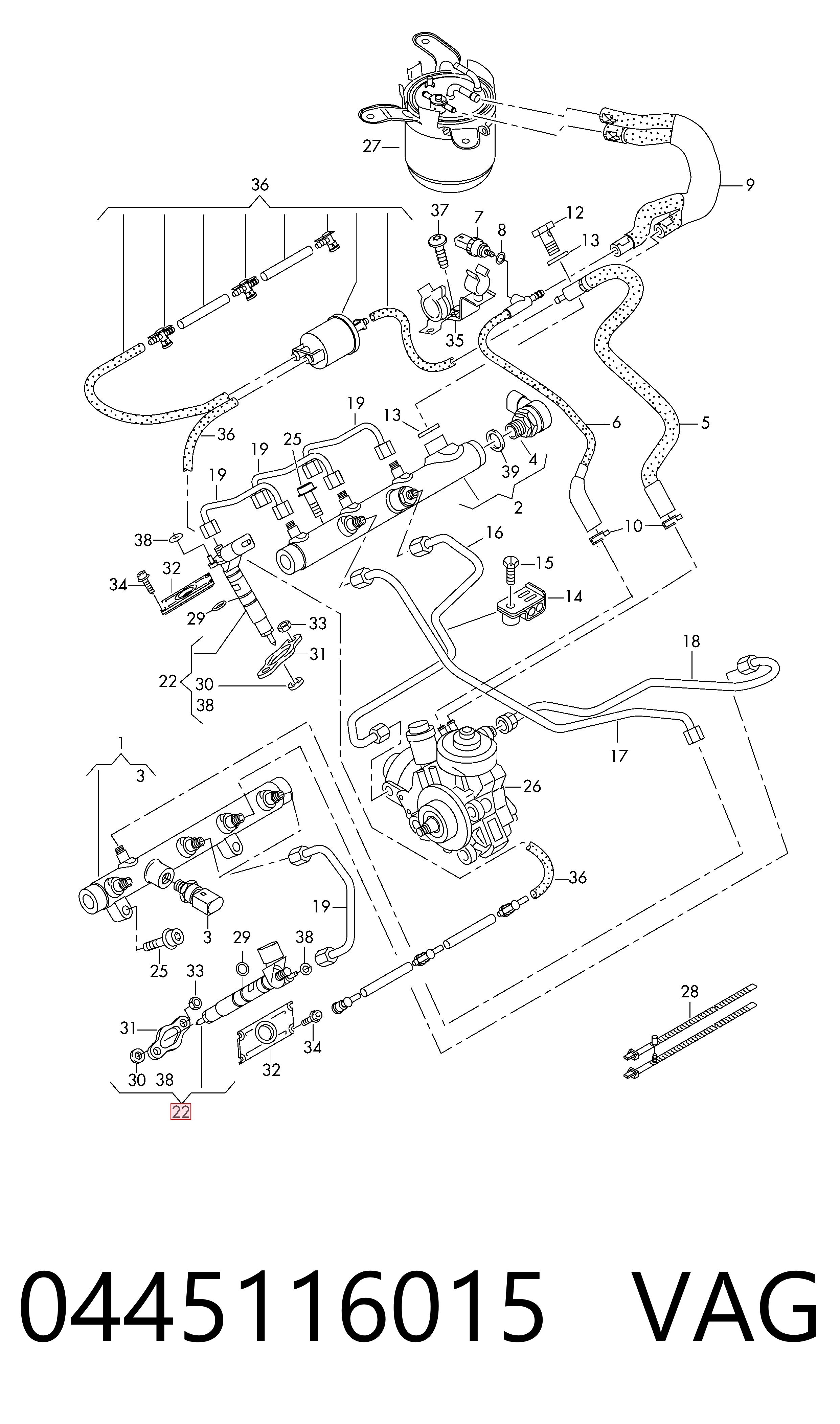 Форсунка паливна Renault (RVI) 0445116022 ціна, від 123.87 USD
