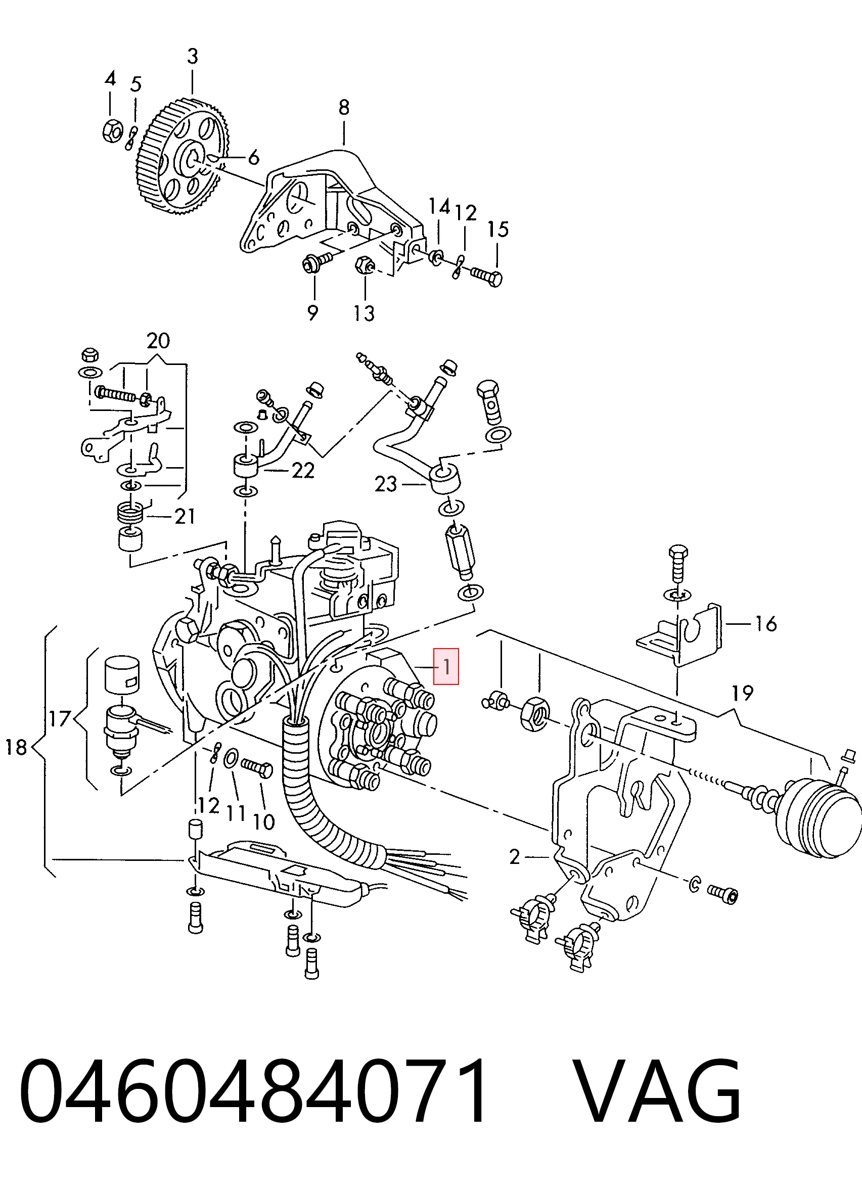 Насос паливний високого тиску (ПНВТ) на Volkswagen Polo III 6N1