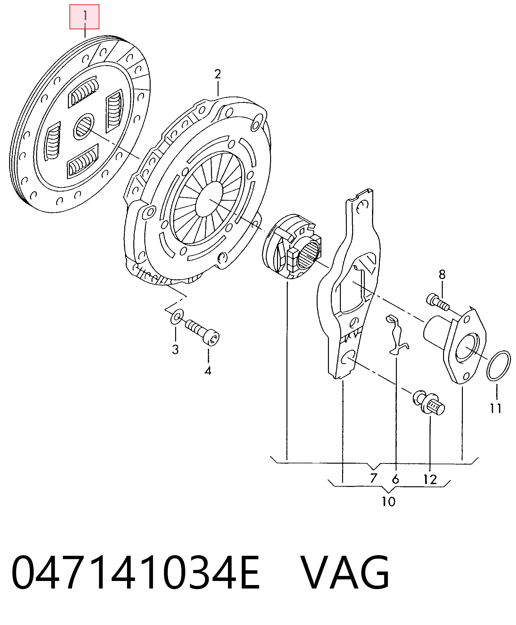 Диск зчеплення SK01 VALEO