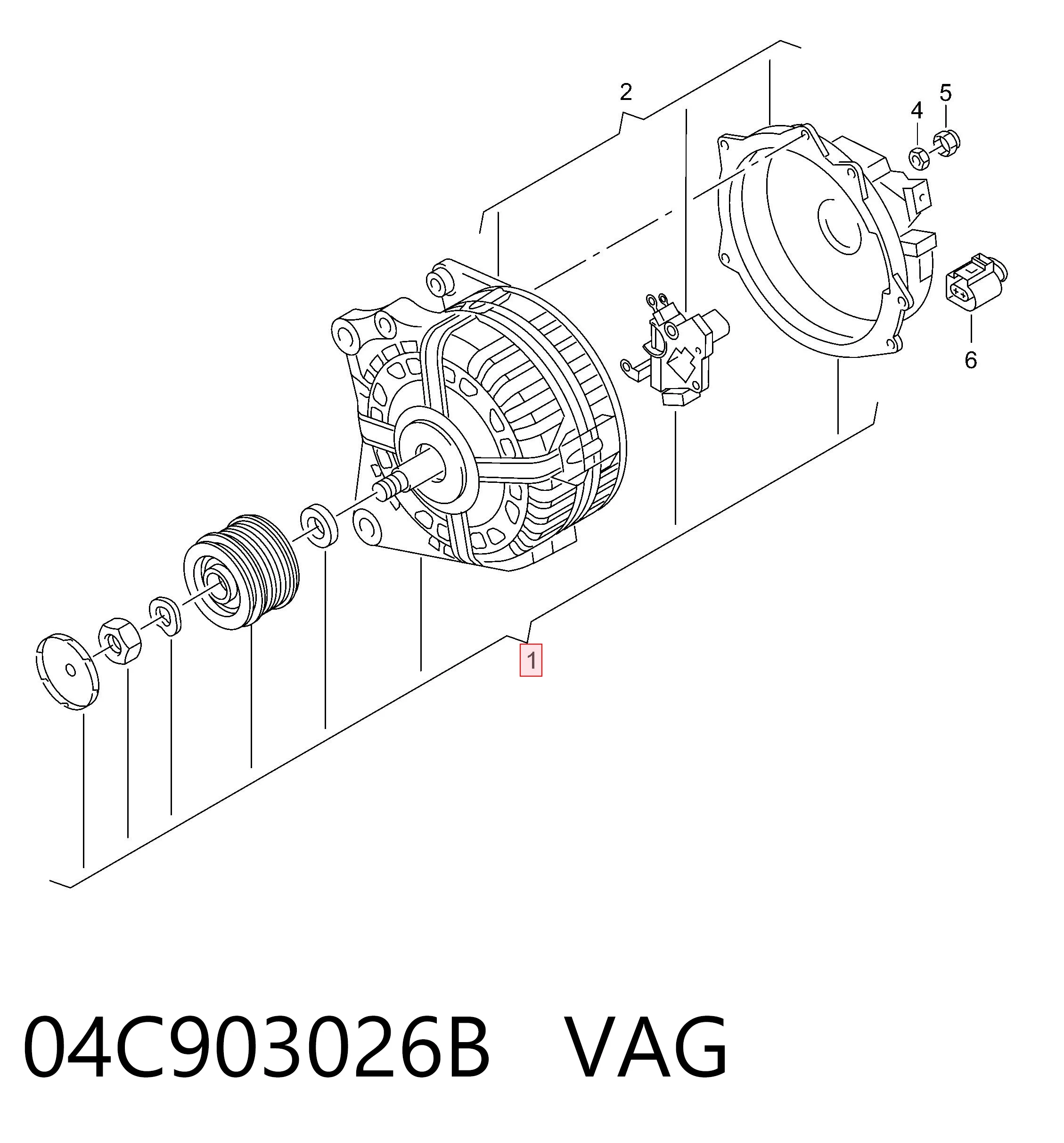  VAG 04C903026B ціна, від 184.18 USD