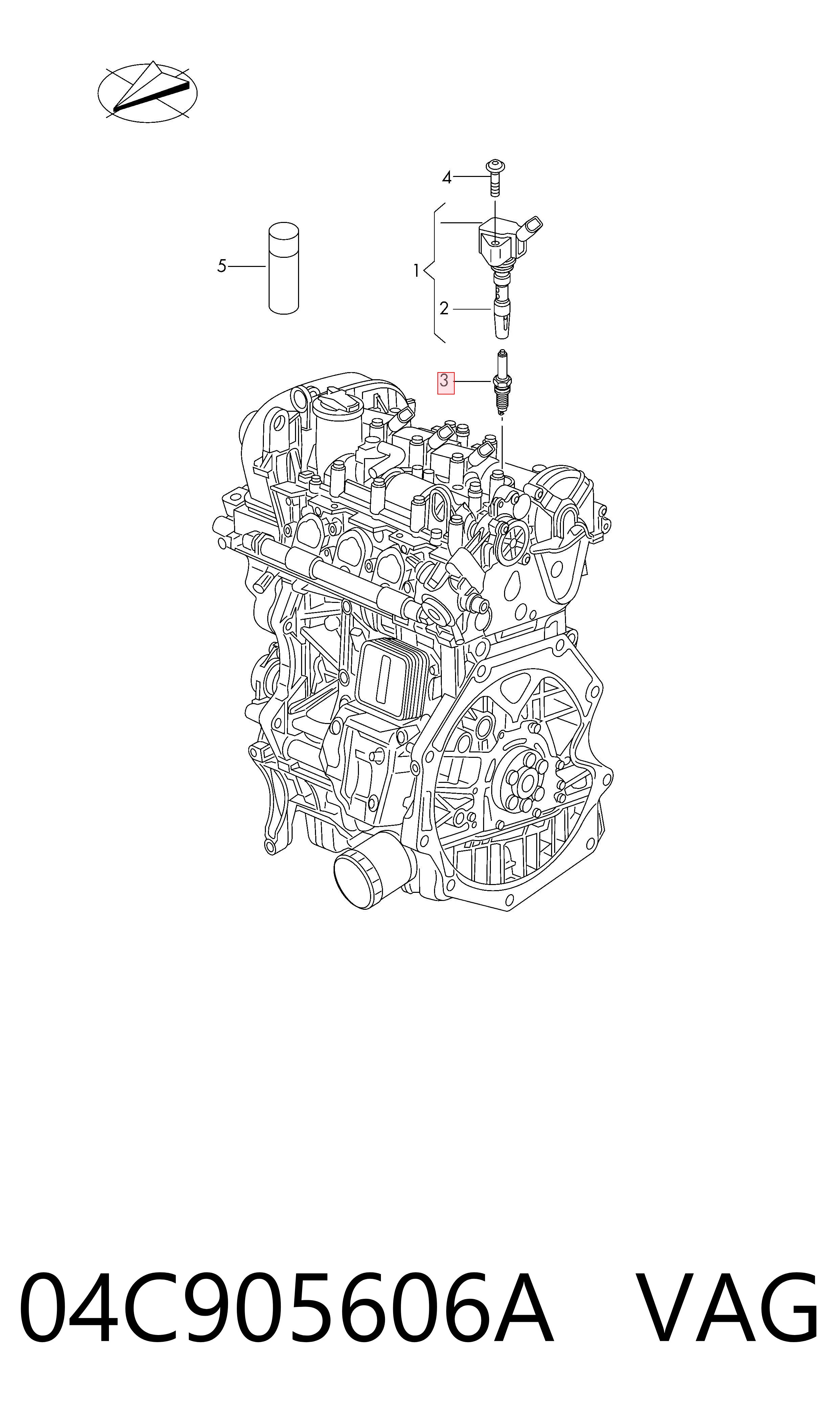 04C905606A VAG Свіча запалювання