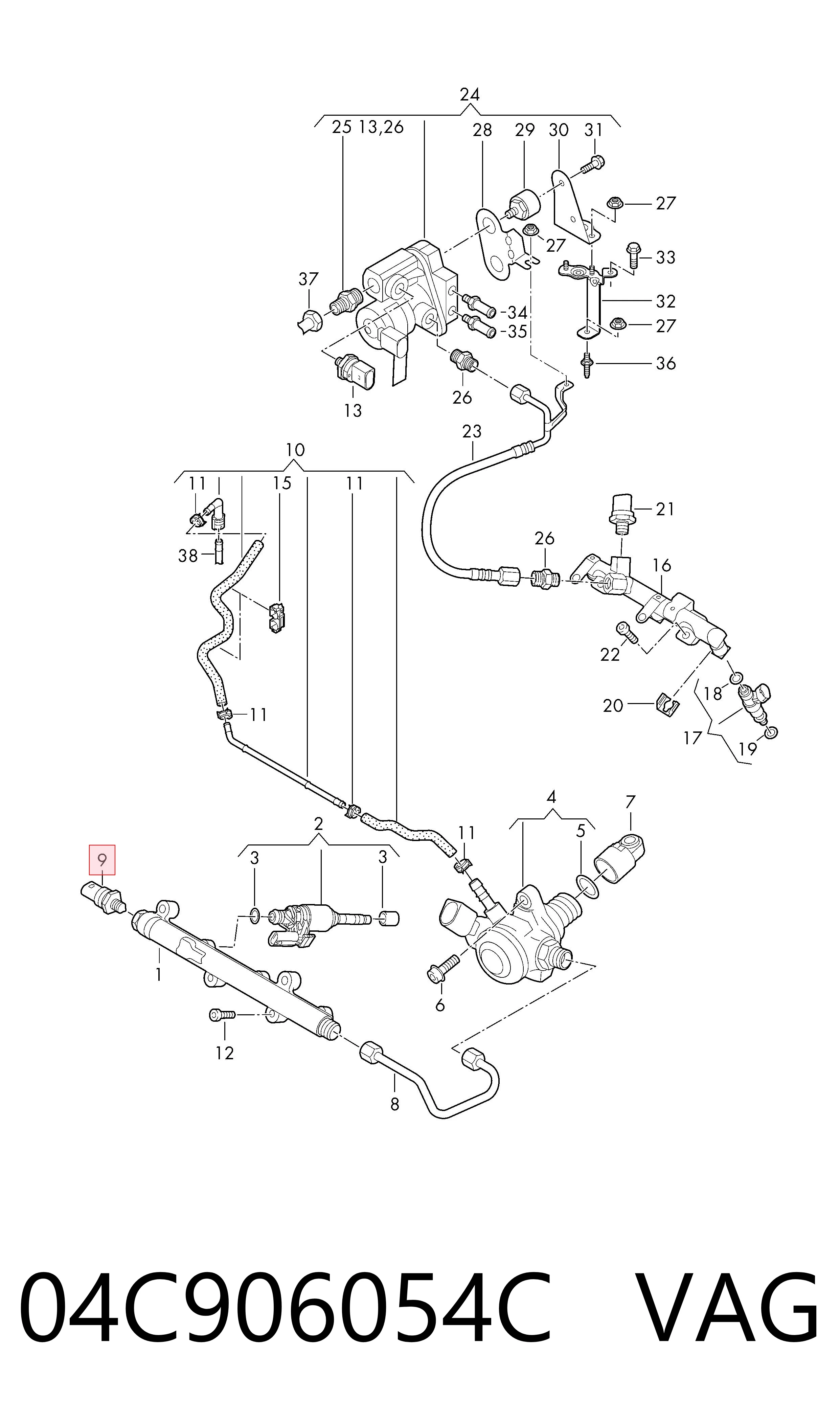 04C906054C VAG Манометри