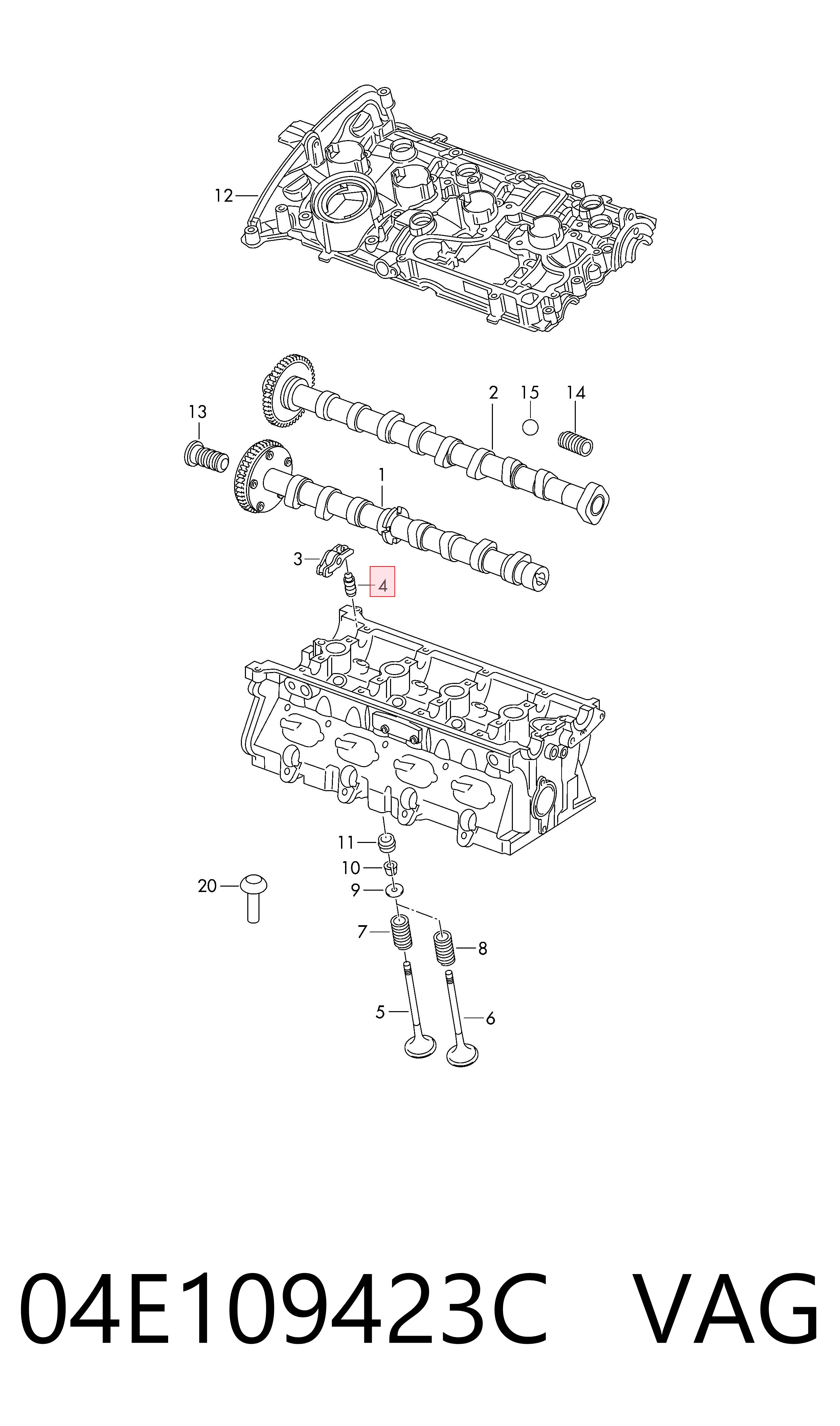 Штовхач клапана гідравлічний AND 51109006 ціна, від 3.80 USD