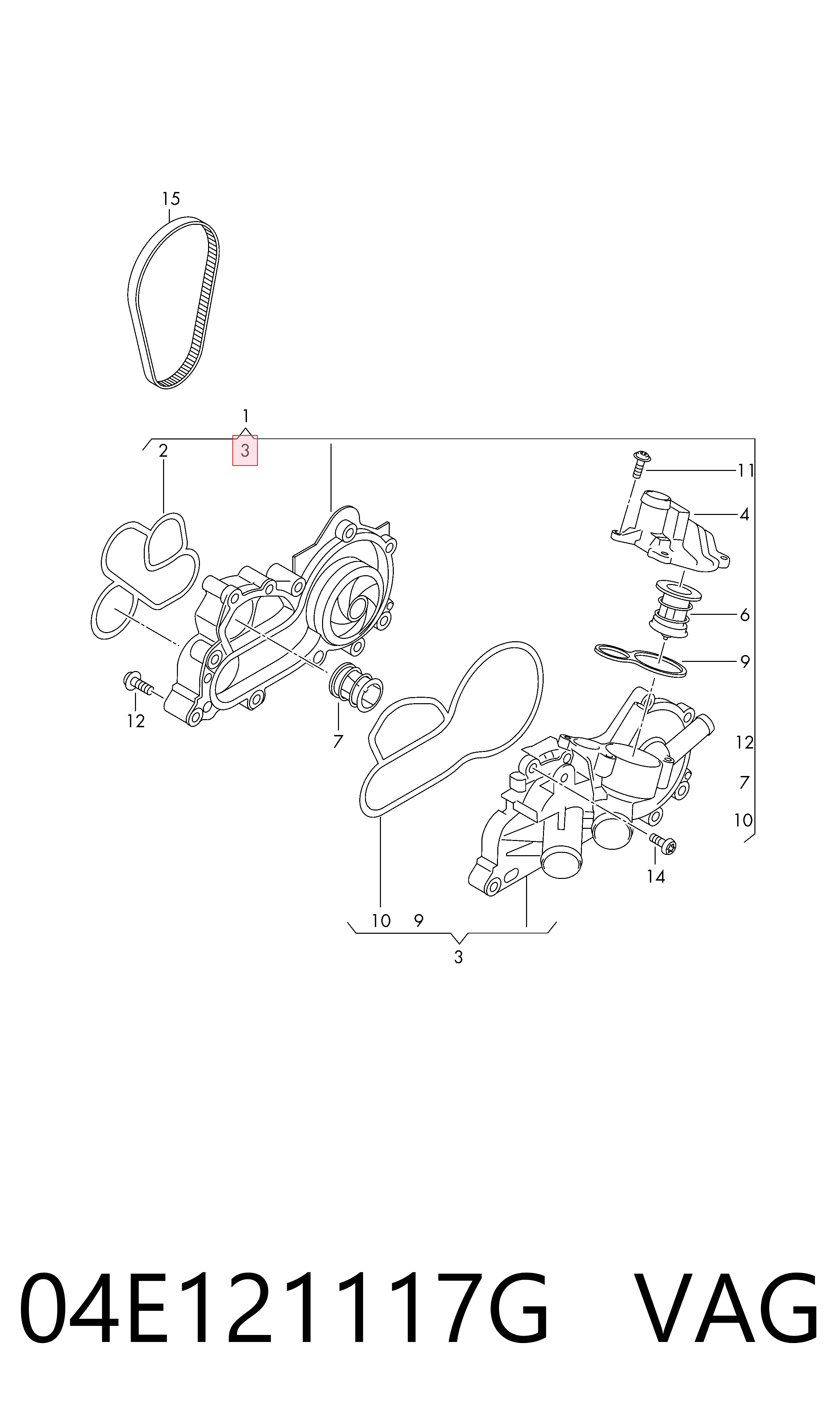 Термостат в зборі Audi A4 B9