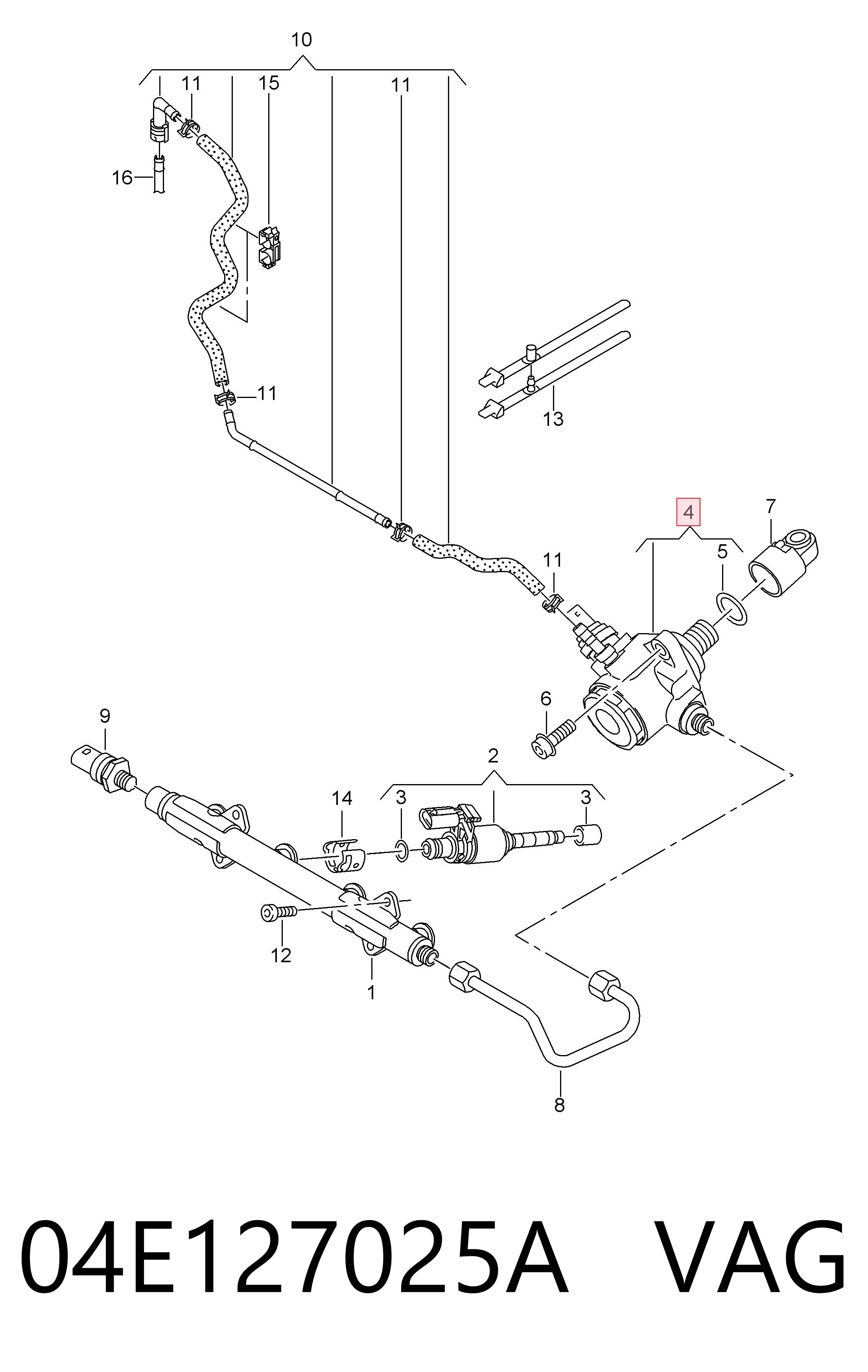 Паливний насос високого тиску EBY420145A1427 Glossyautoparts