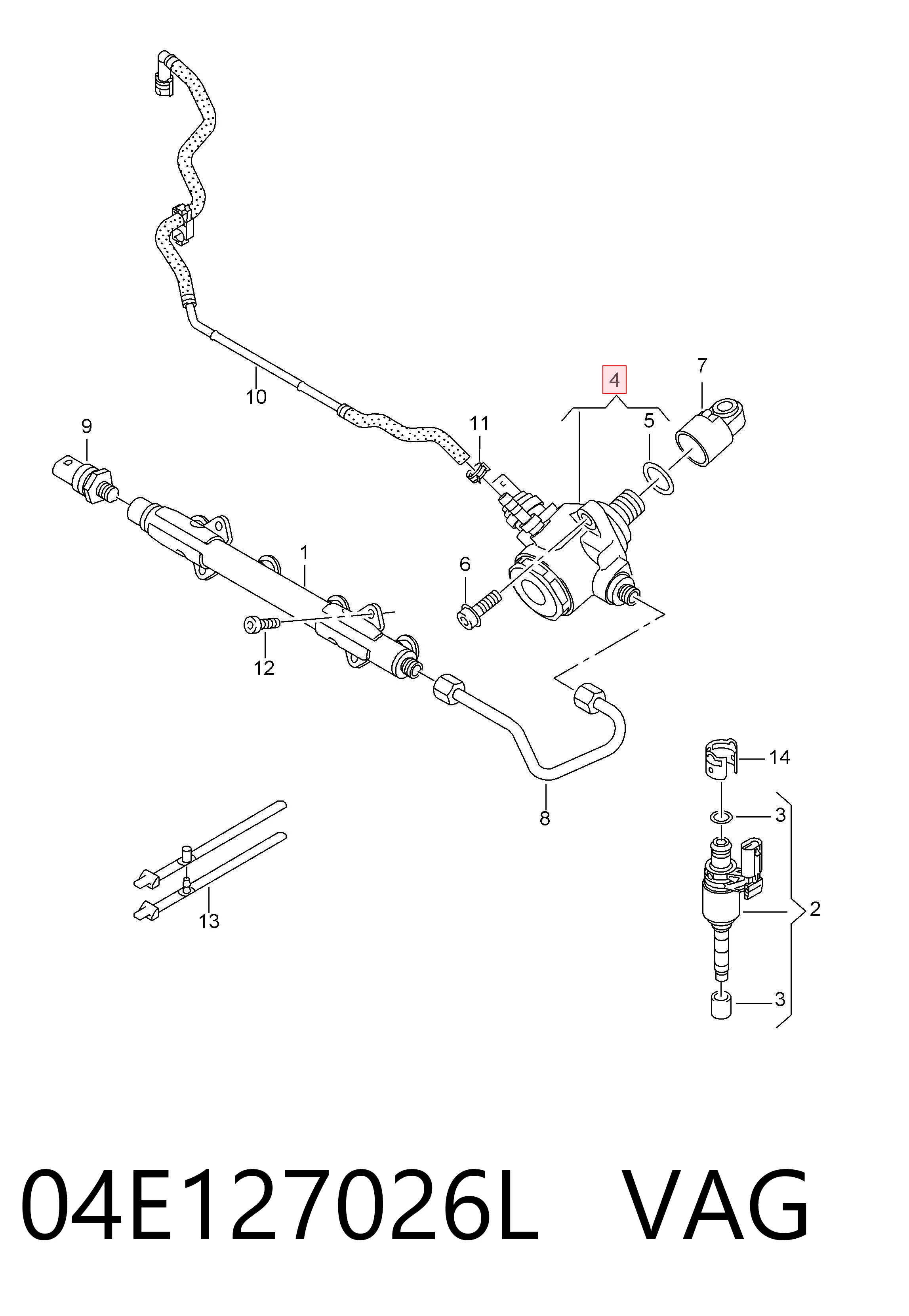 Насос паливний високого тиску (ПНВТ) на Volkswagen Polo VI AW1, BZ1, AE1