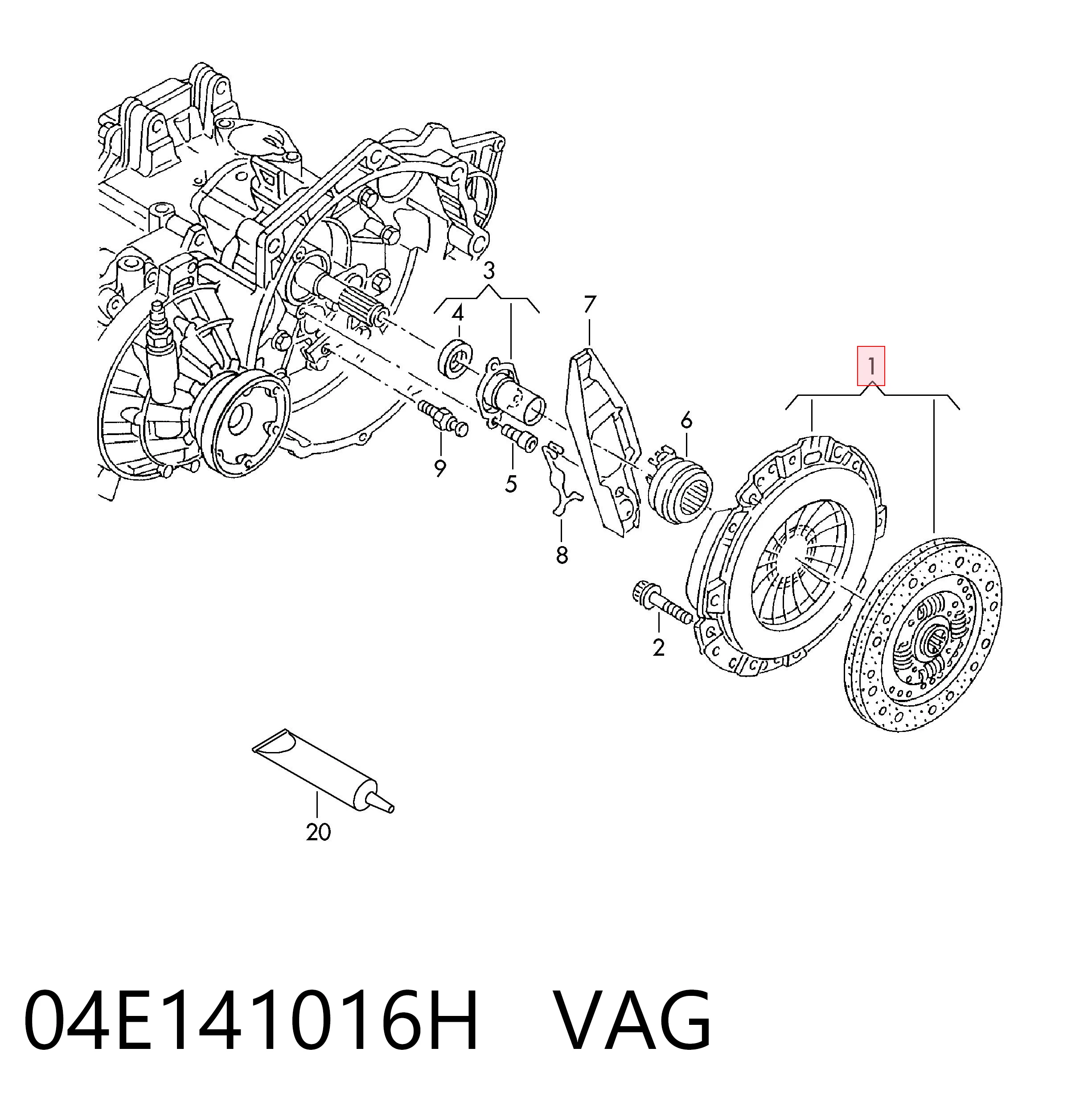 Комплект зчеплення (3 частини) Sachs 3000970178 ціна, від 205.45 USD