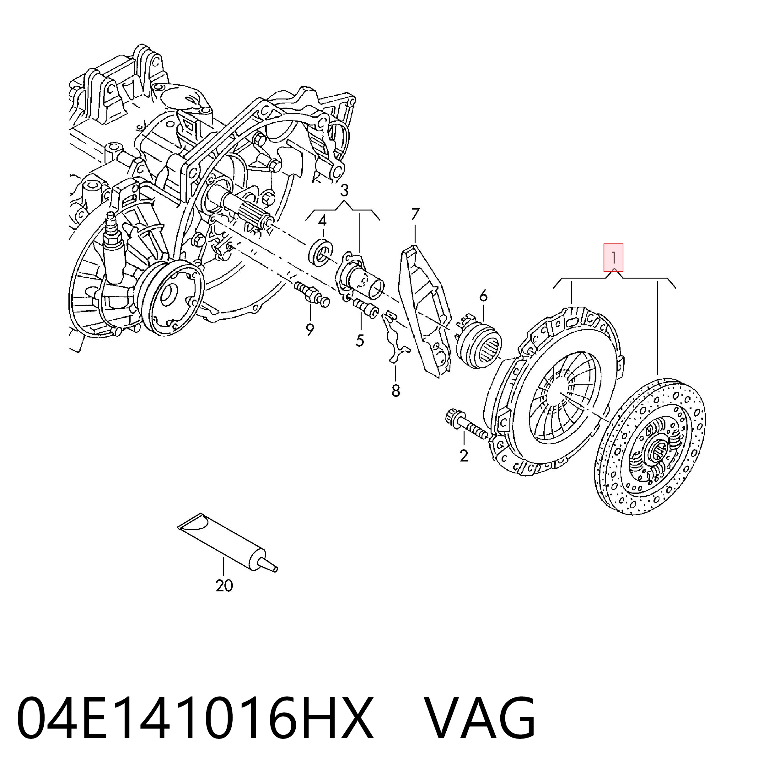 Купити 3000970178 Sachs Комплект зчеплення (диск, корзина, підшипник)