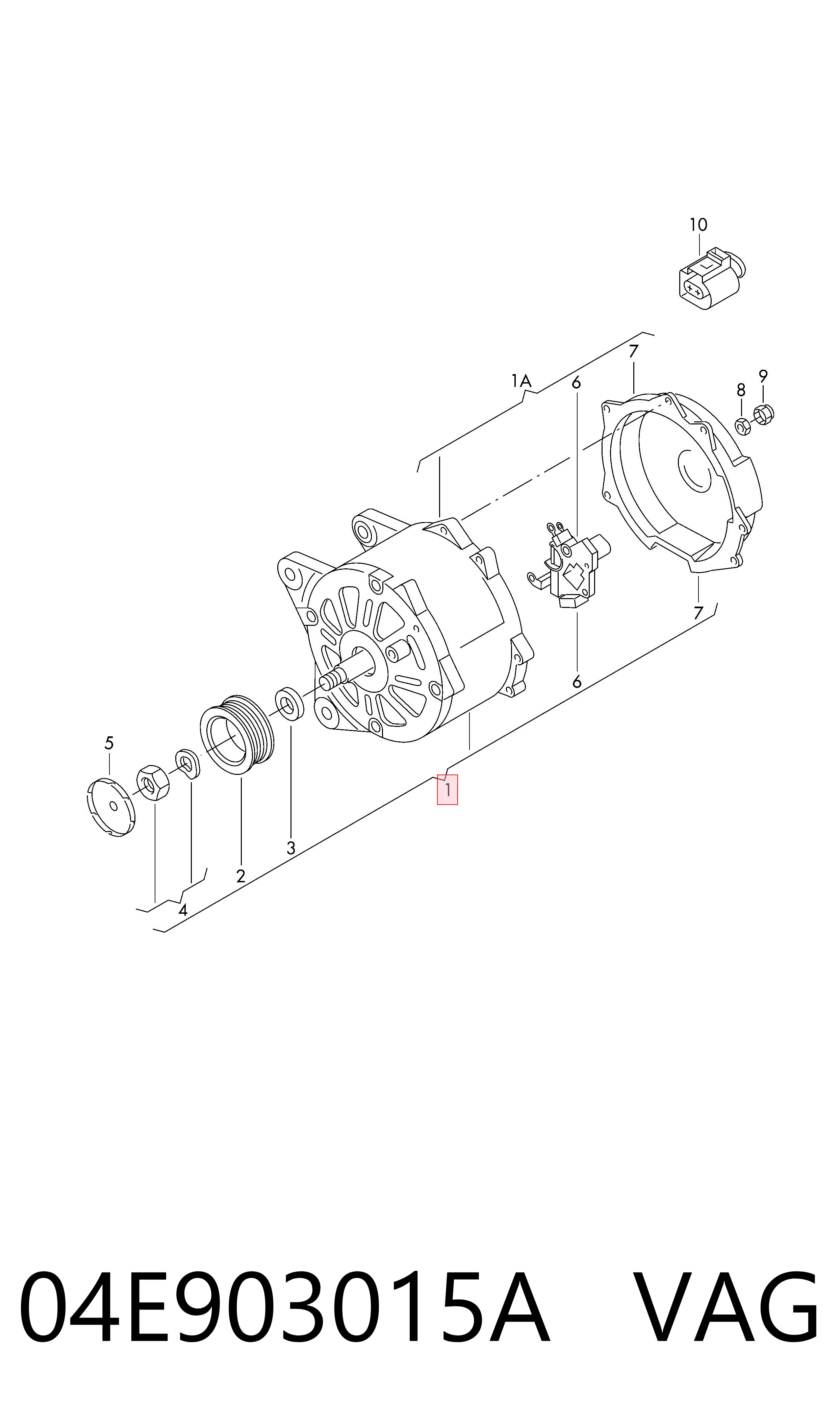 04E903015A VAG Авто генератор