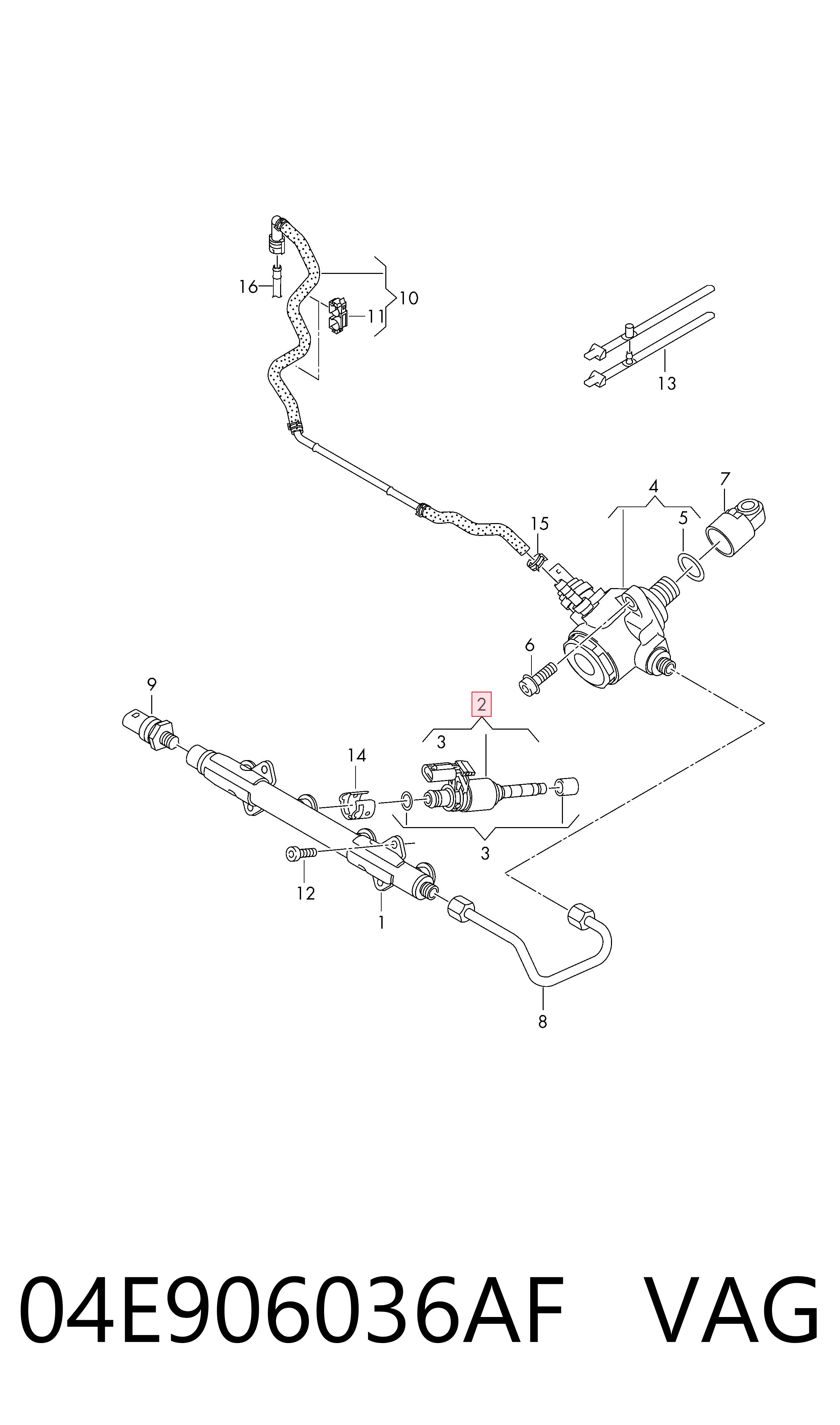 Форсунка паливна VAG 04E906036AF ціна, від 44.34 USD