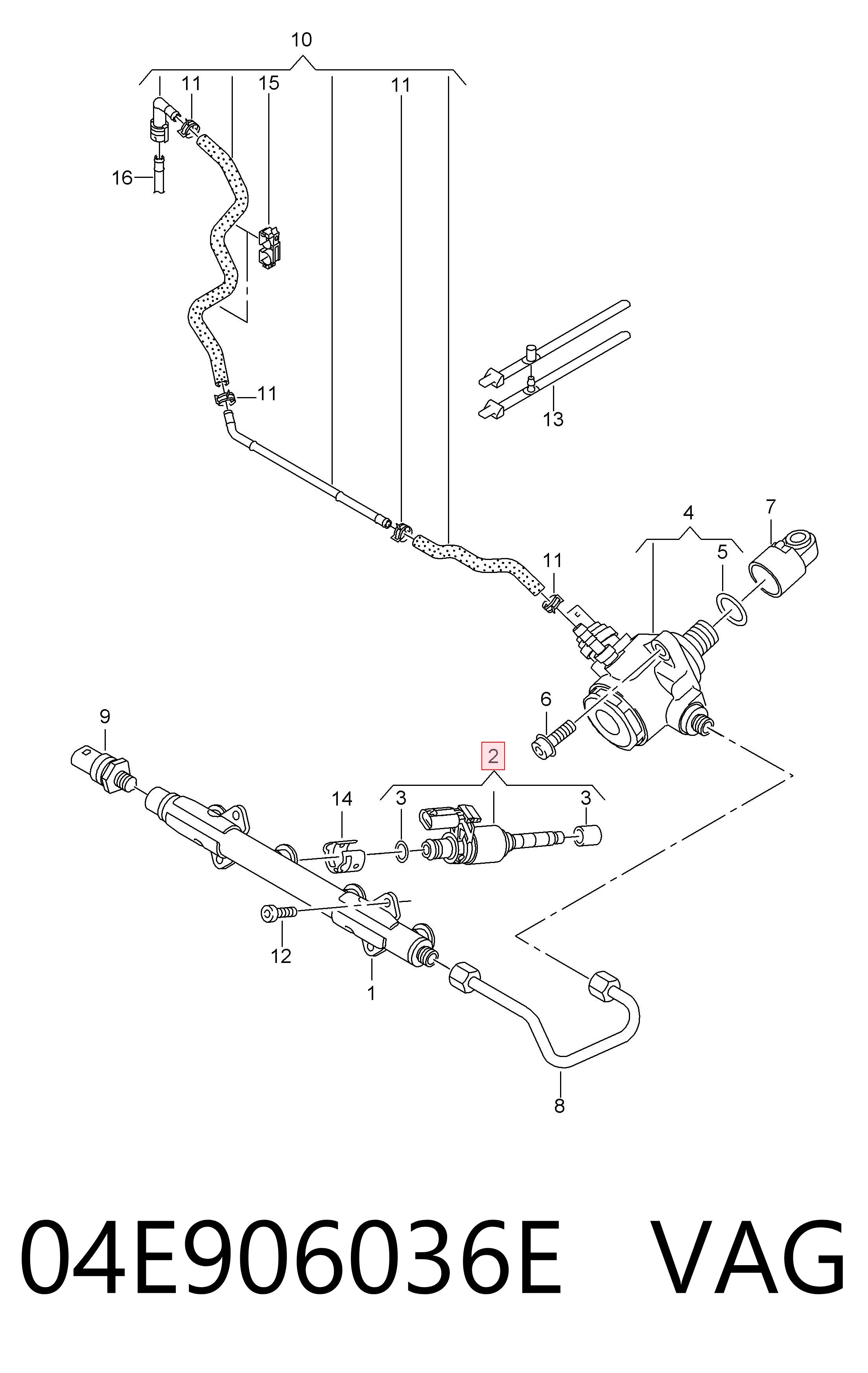 Форсунка паливна Seat Ibiza IV хетчбек (6J5, 6P1) (2008 - 2017) ціна, від 10.14 USD