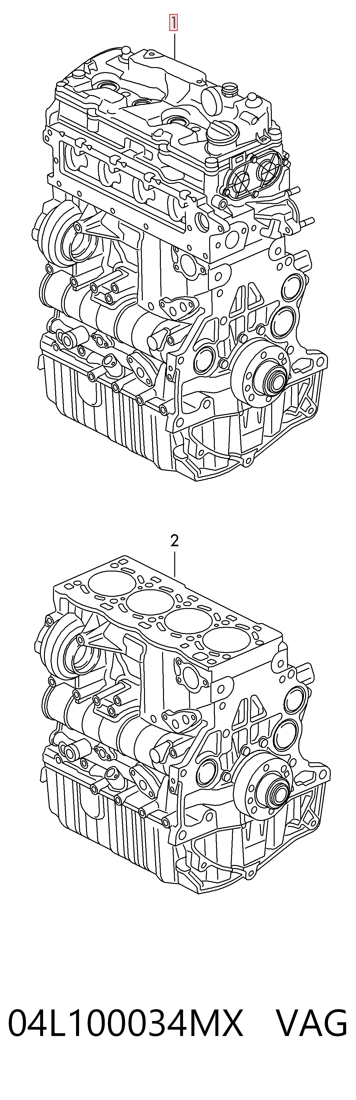 04L100034MX VAG Мотор в зборі