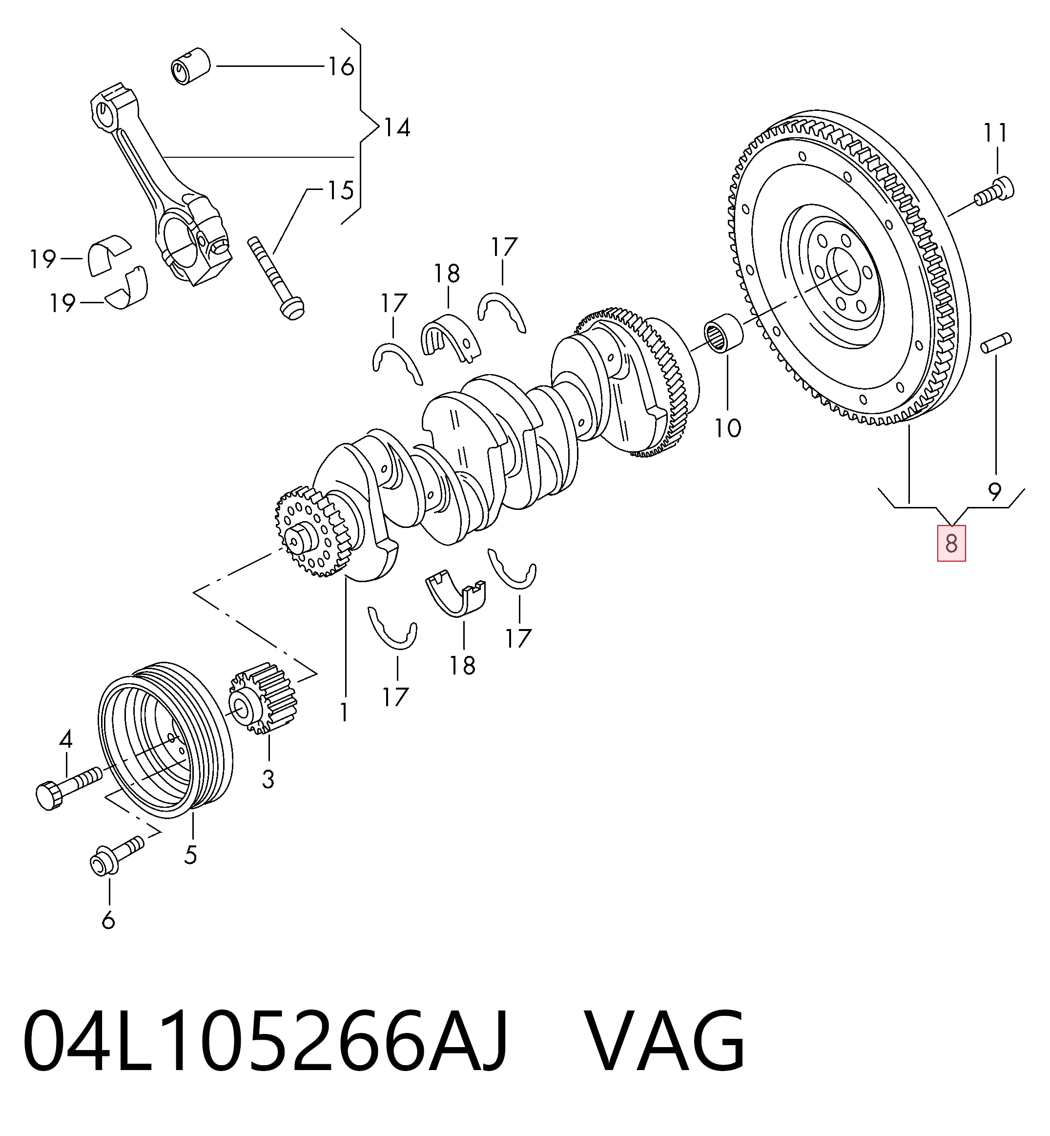 Купити 2294002426 Sachs Маховик із зубчастим ободом в зборі
