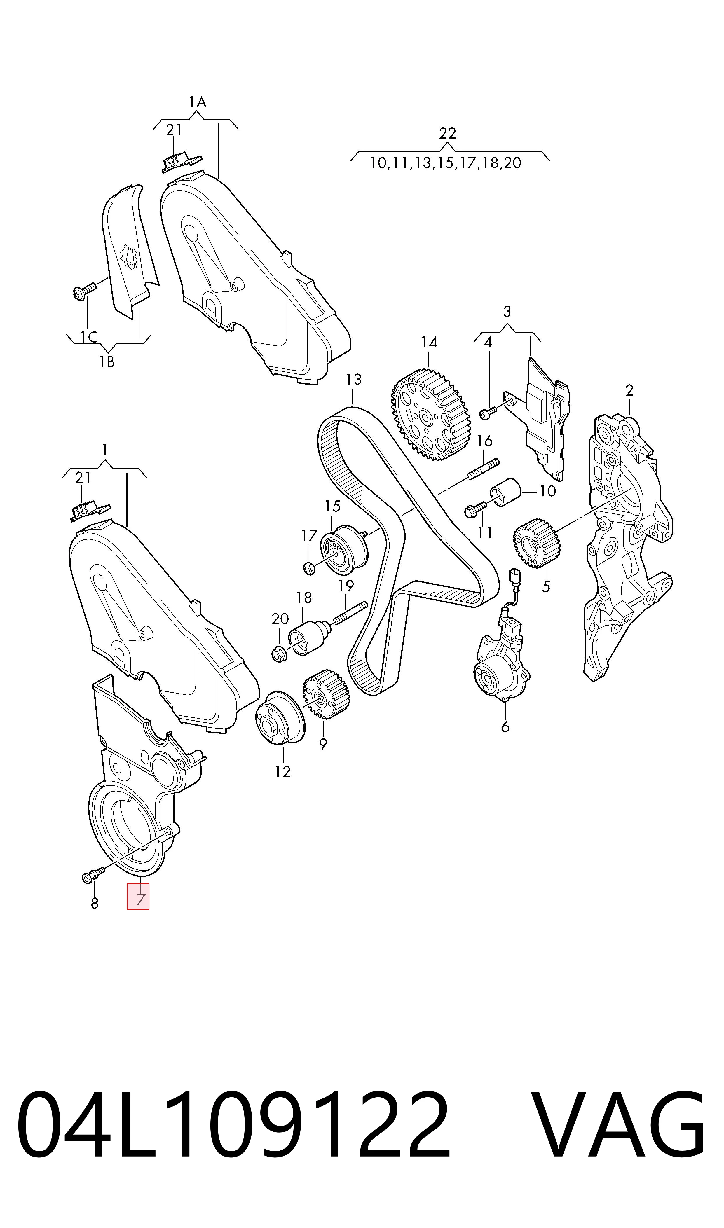  VAG 04L109122 ціна, від 74.59 USD