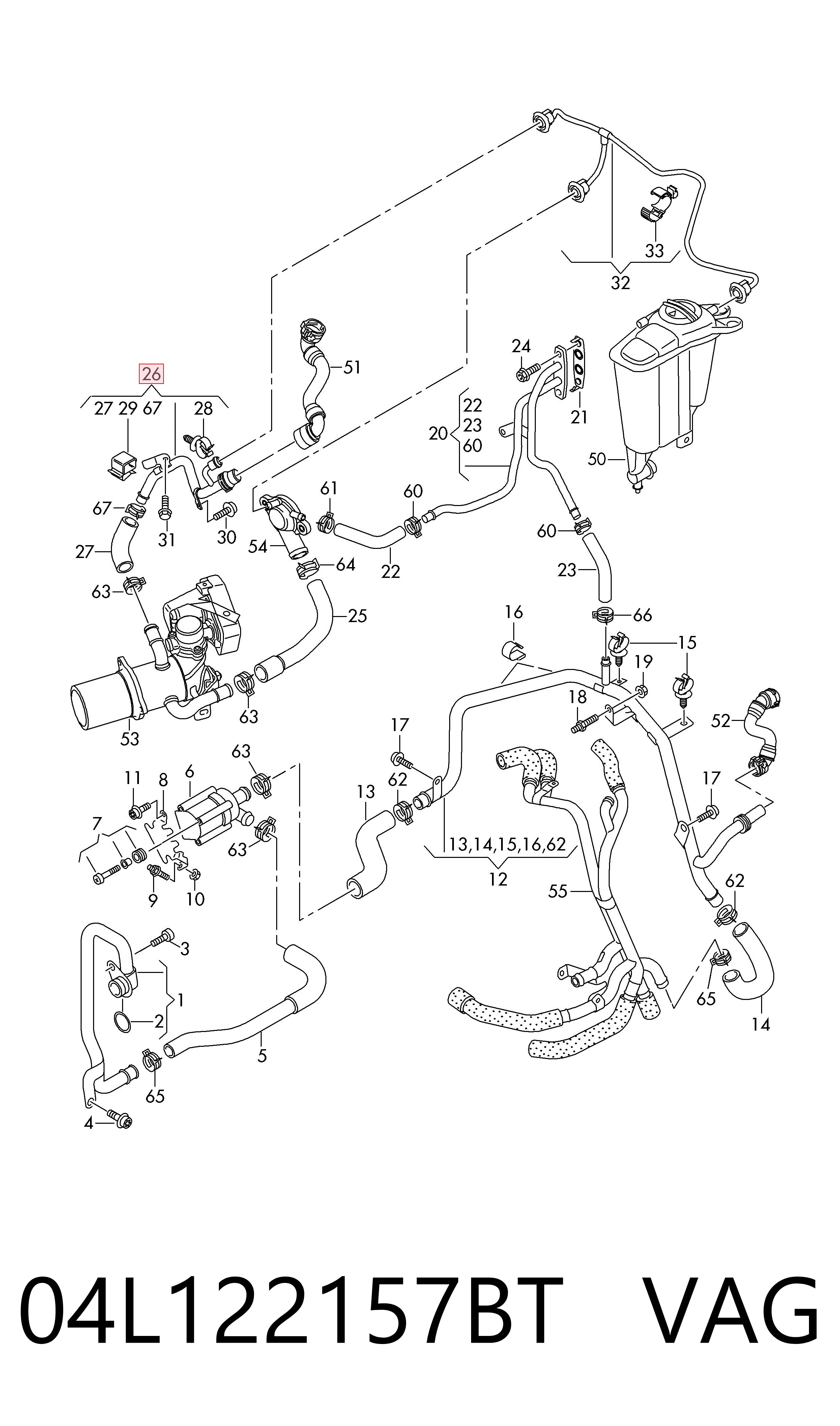  VAG 04L122157BT ціна, від 17.74 USD