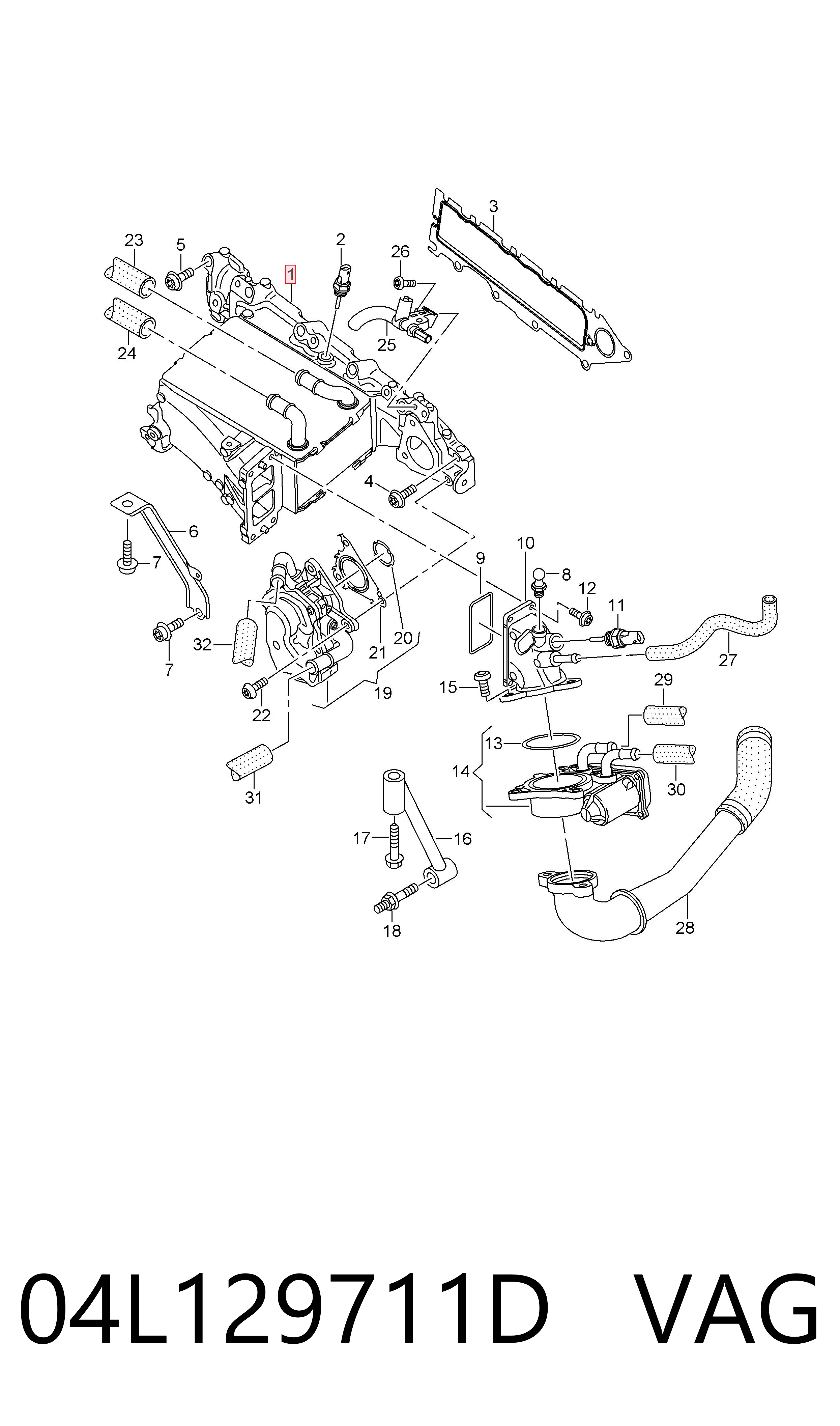Колектор впускний Polcar 95C2J88 ціна, від 704.93 USD