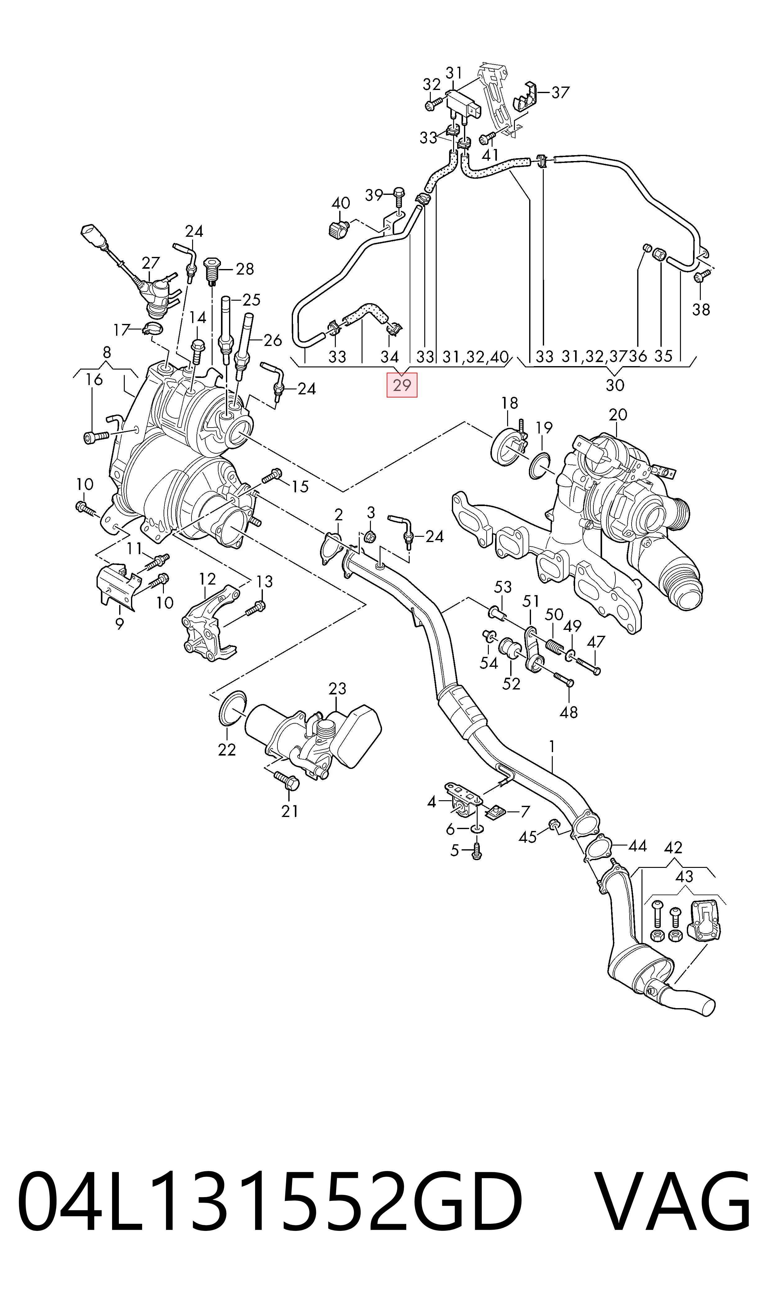 04L131552GD VAG Датчик тиску вихлопних газів