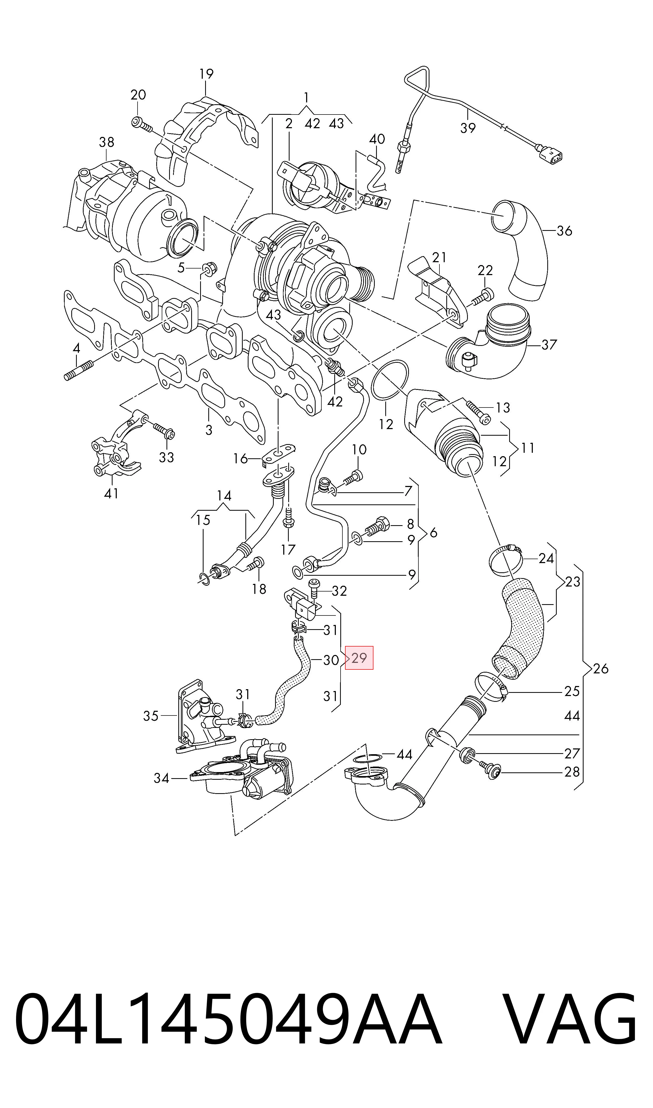 04L145049AA VAG Датчик наддува