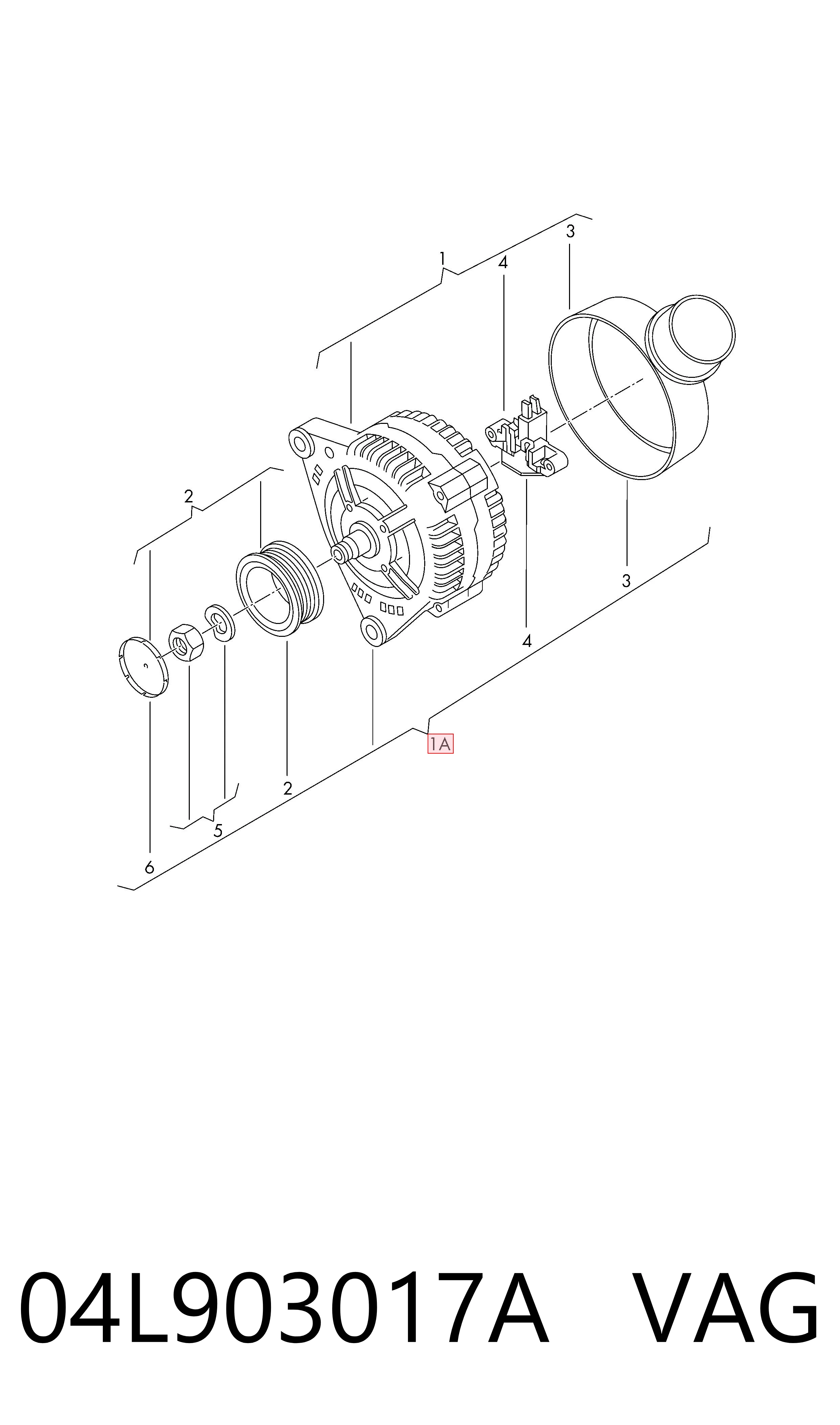 04L903017A VAG Авто генератор
