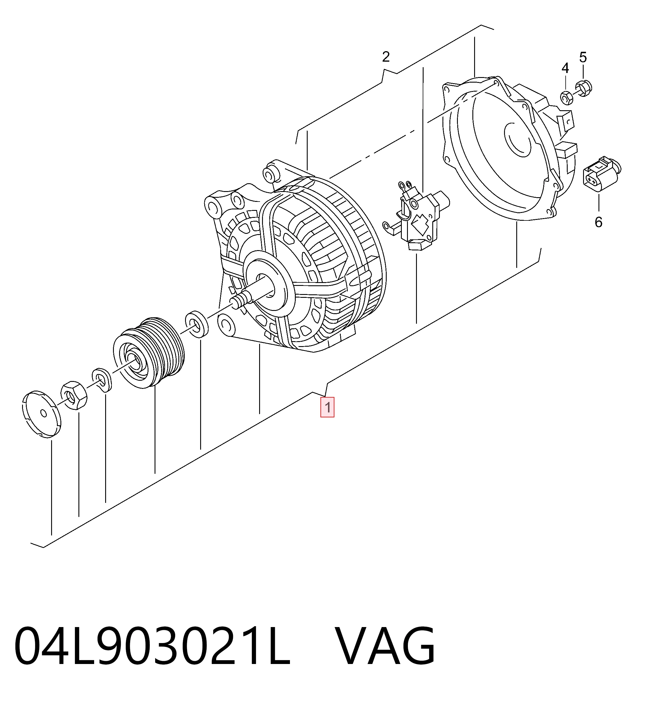 Купити 04L903021L VAG Генератор