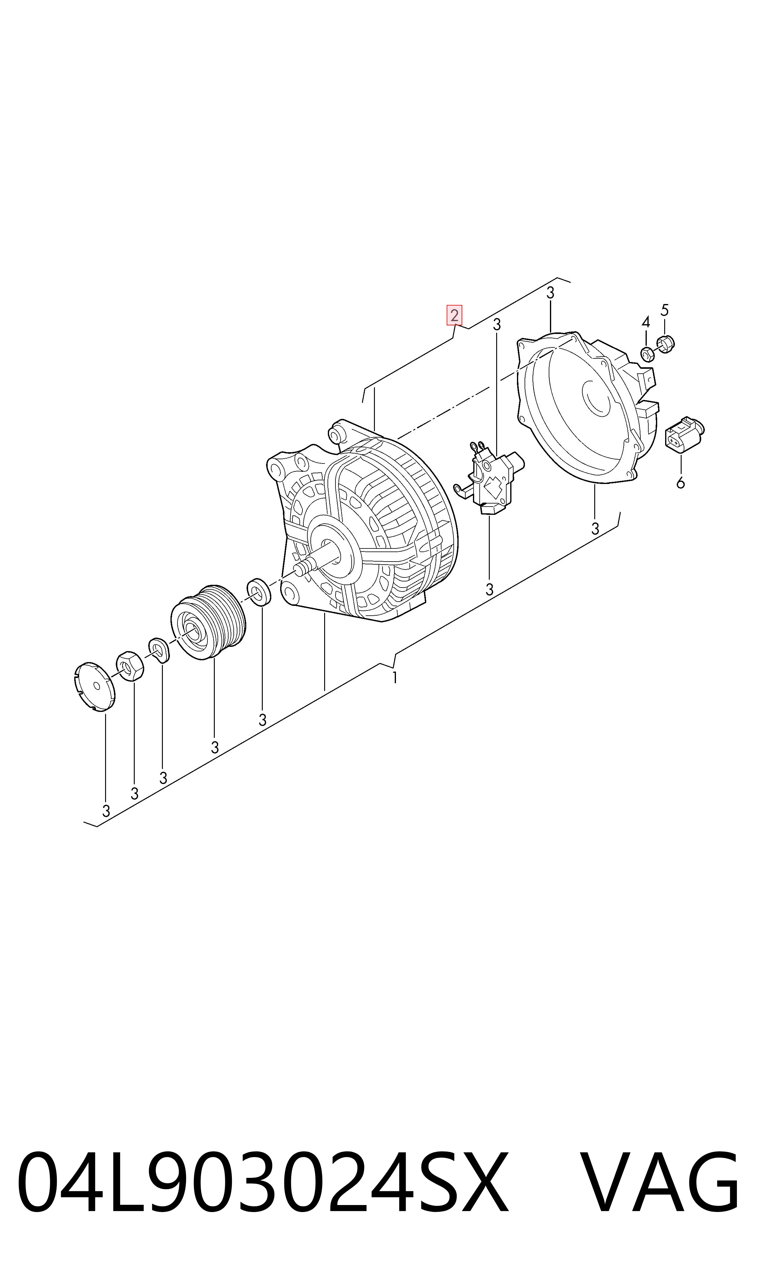 04L903024SX VAG Авто генератор