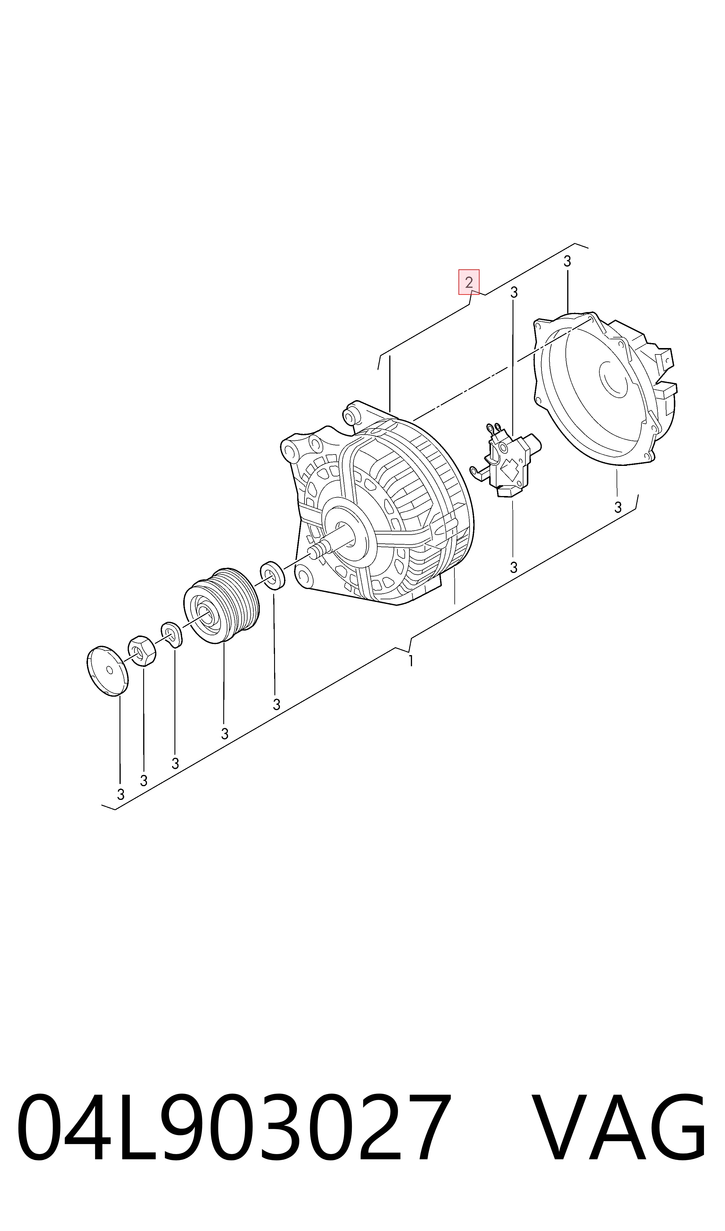 04L903027 VAG Авто генератор